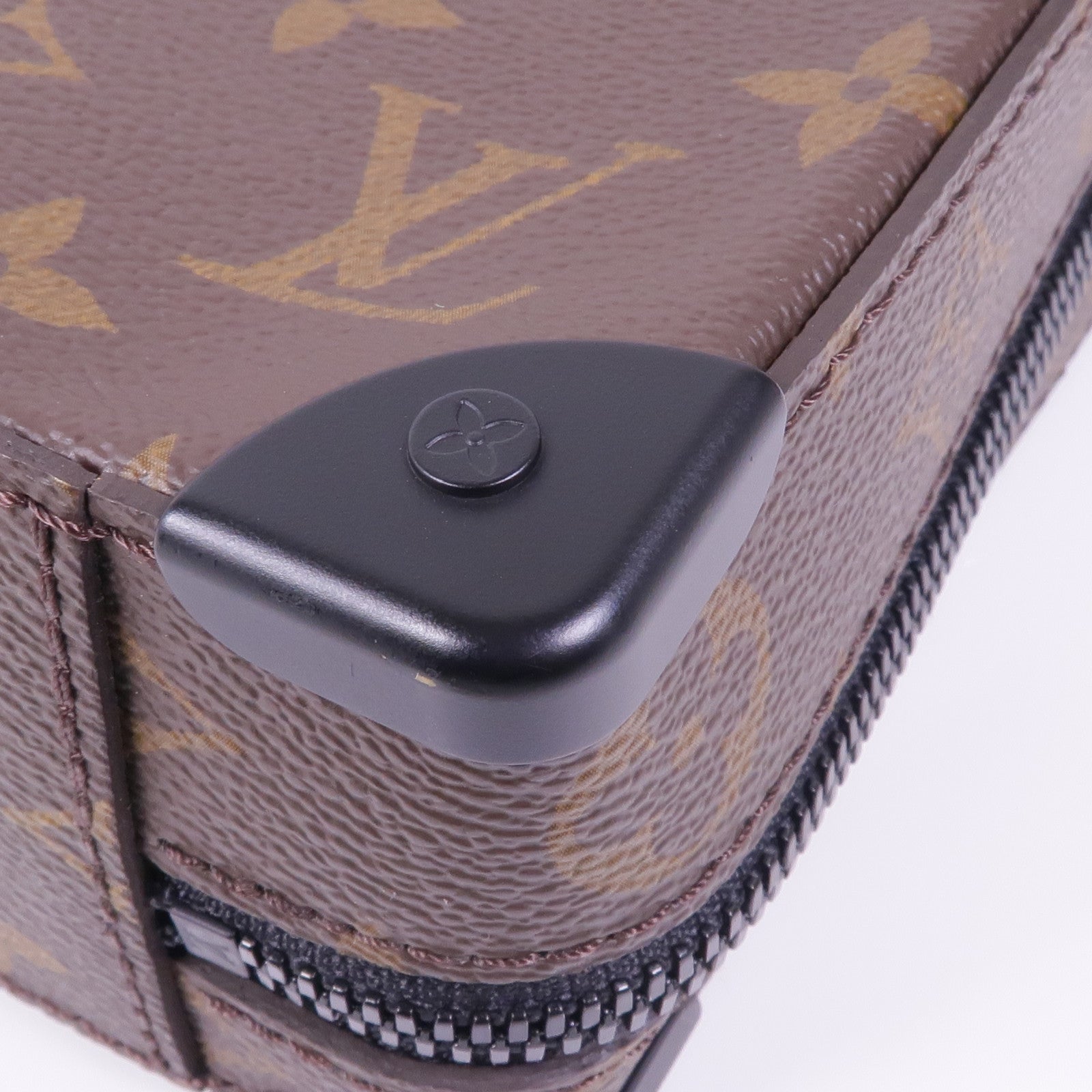 LOUIS VUITTON Monogram Macassar Handle Soft Truck手挽肩背兩用袋