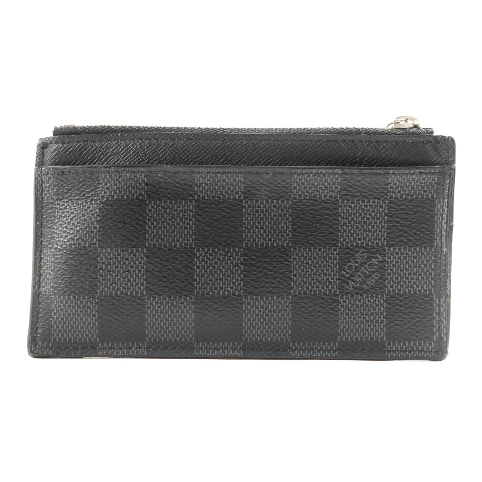 LOUIS VUITTON 【激減優惠】Damier Graphite Coin Card Holder銀扣零錢包