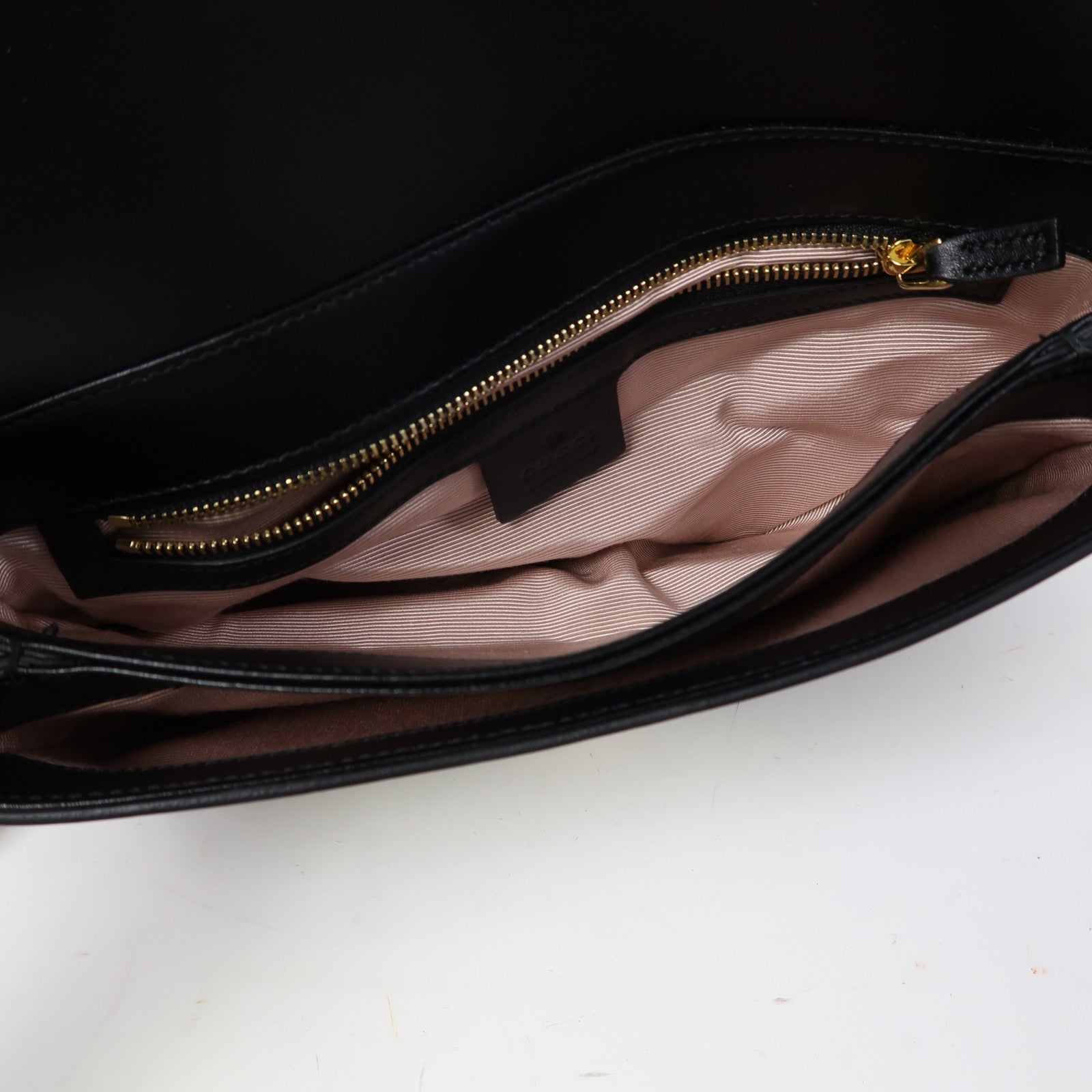 GUCCI 牛皮皮革Shoulder Bag金扣肩背袋黑色
