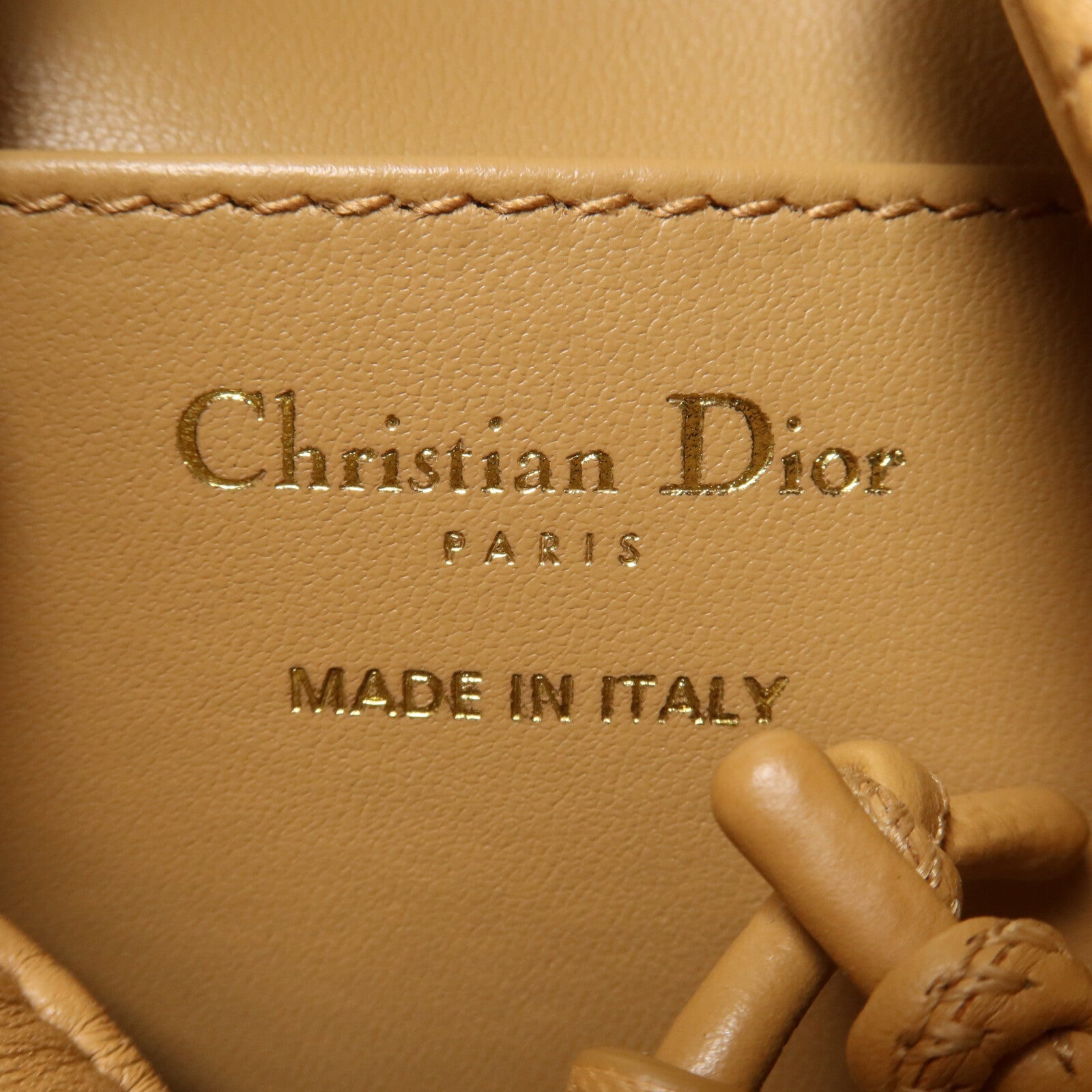 Dior 牛皮皮革Nano Caro Bucket Bag手挽肩背兩用袋
