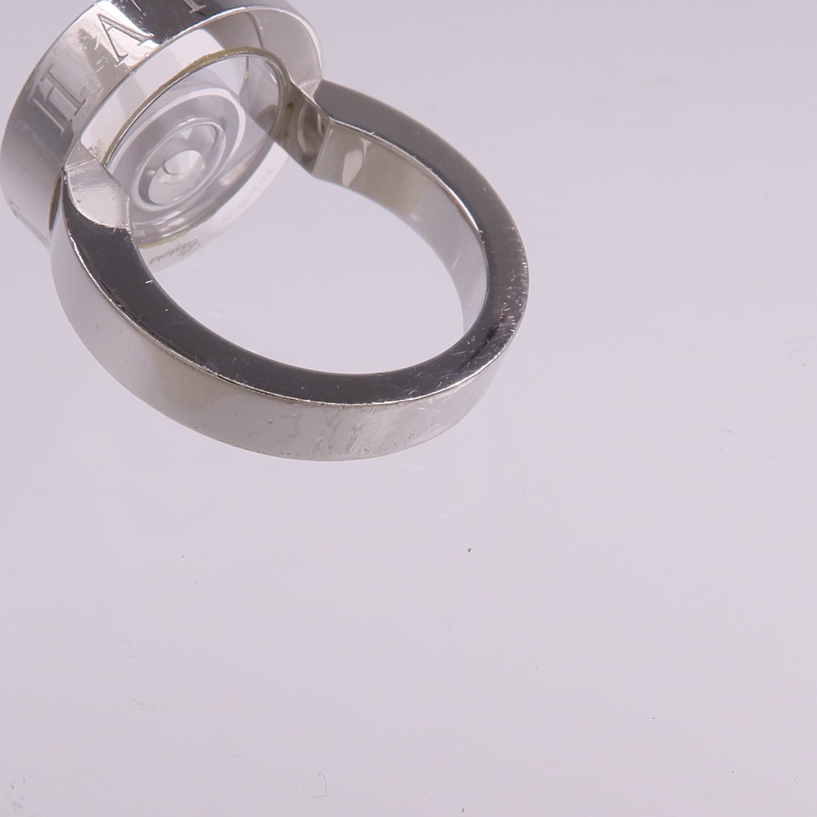 Chopard 18K白金Happy Diamond戒指US#6.5