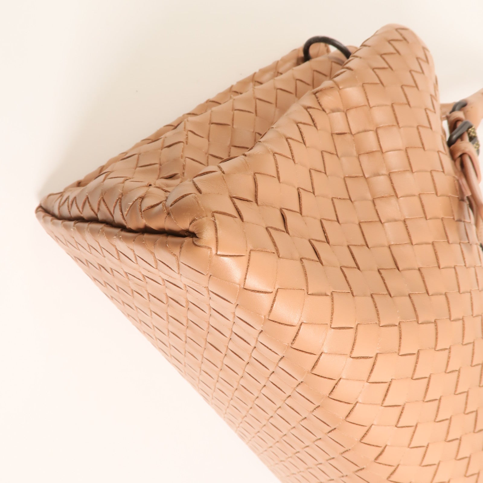 BOTTEGA VENETA 牛皮皮革Intrecciato Roma Small金扣手挽肩背兩用袋