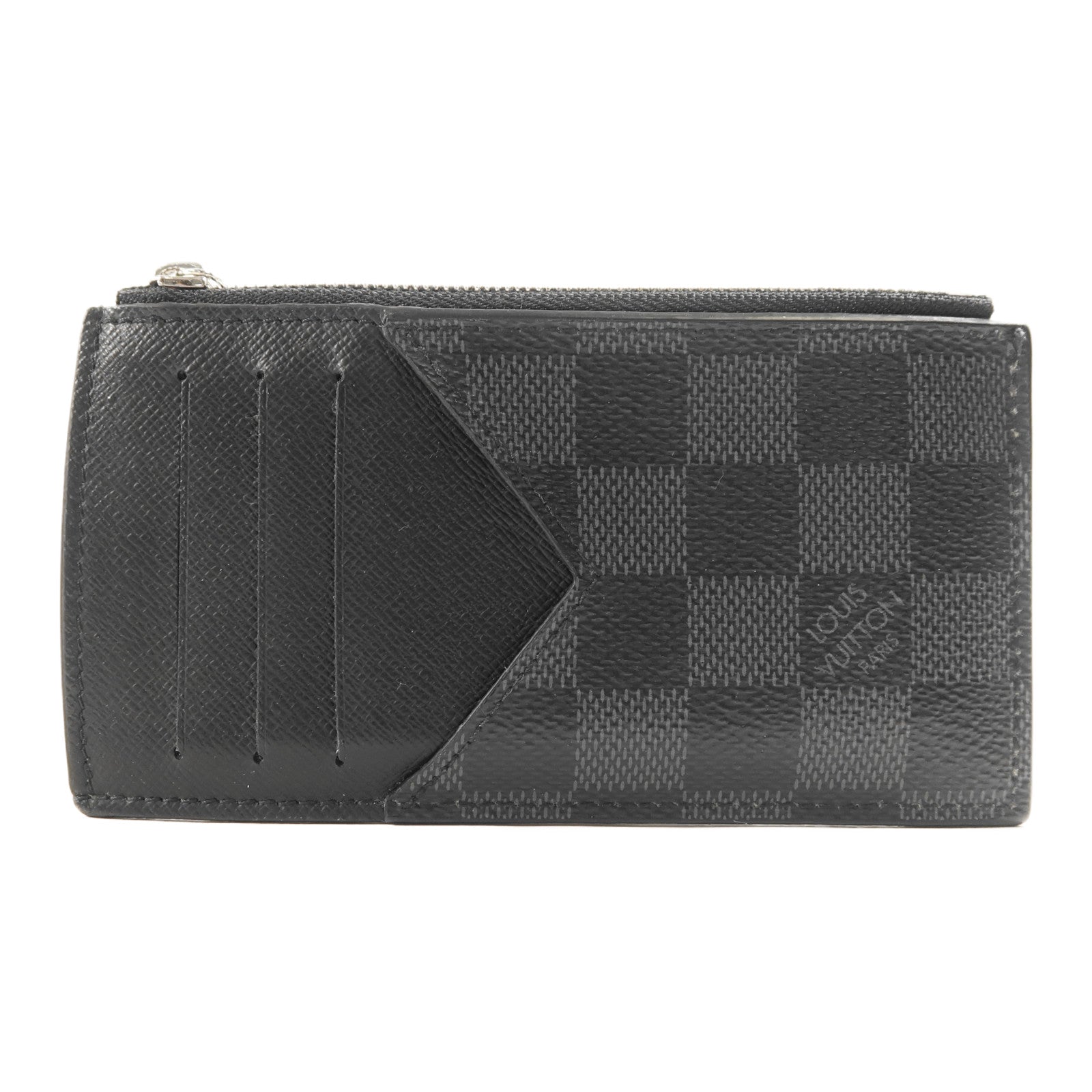 LOUIS VUITTON 【激減優惠】Damier Graphite Coin Card Holder銀扣零錢包