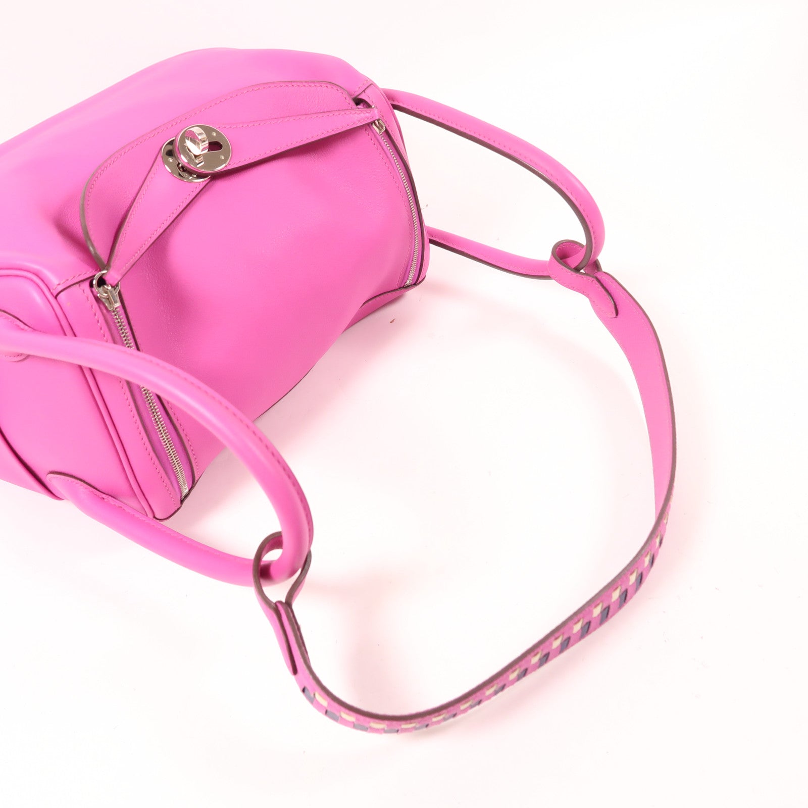 HERMES Swift皮革Lindy 26銀扣手挽肩背兩用袋