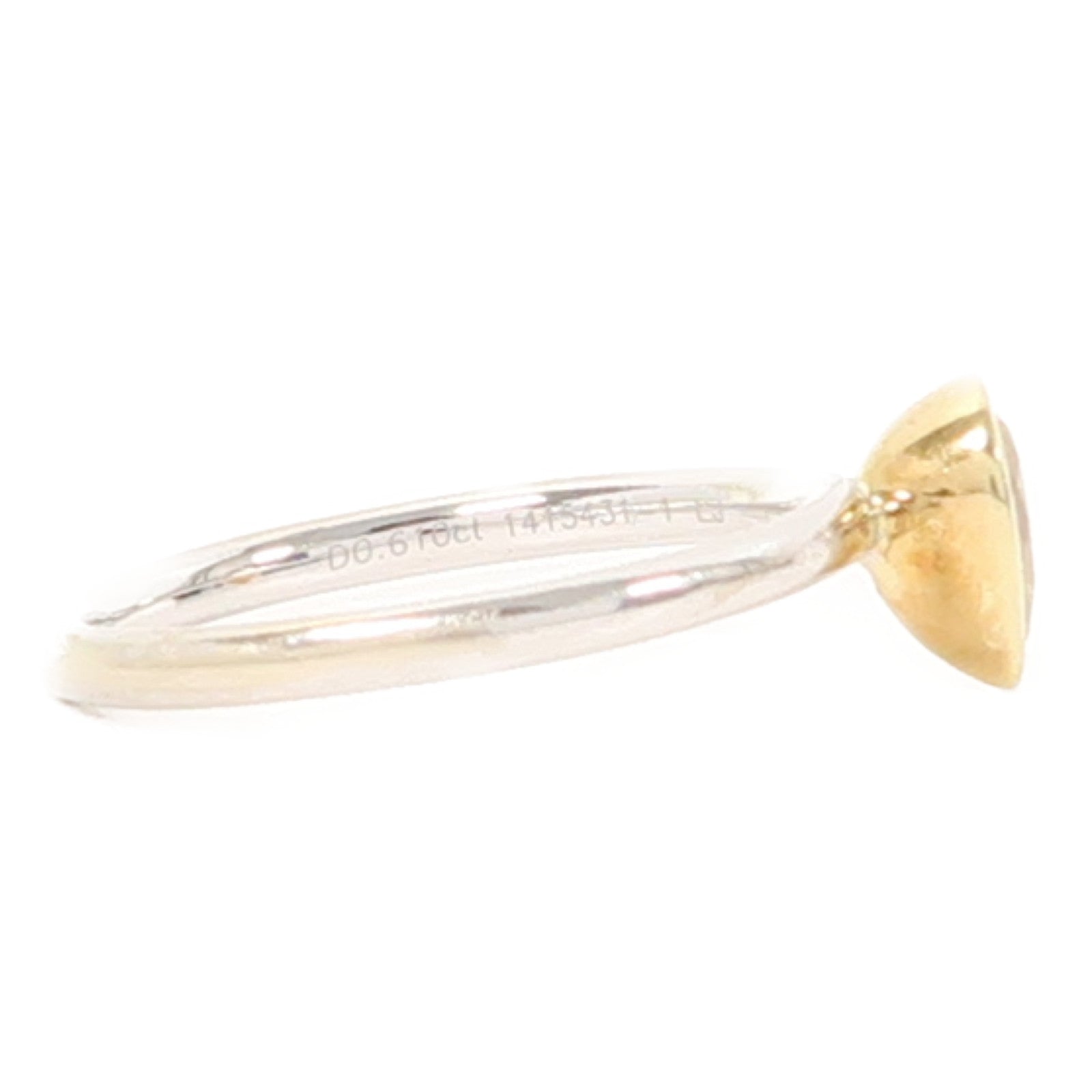 JEWELRY 【激減優惠】18K白金/18K黃金Diamond 2.6g0.61ct鑽石戒指US#6.75