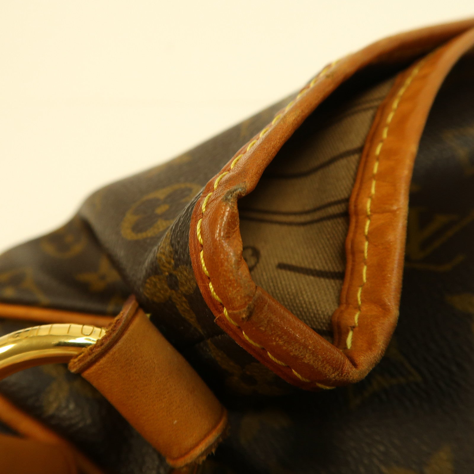 LOUIS VUITTON 【激減優惠】Monogram Delightful MM金扣肩背袋啡色
