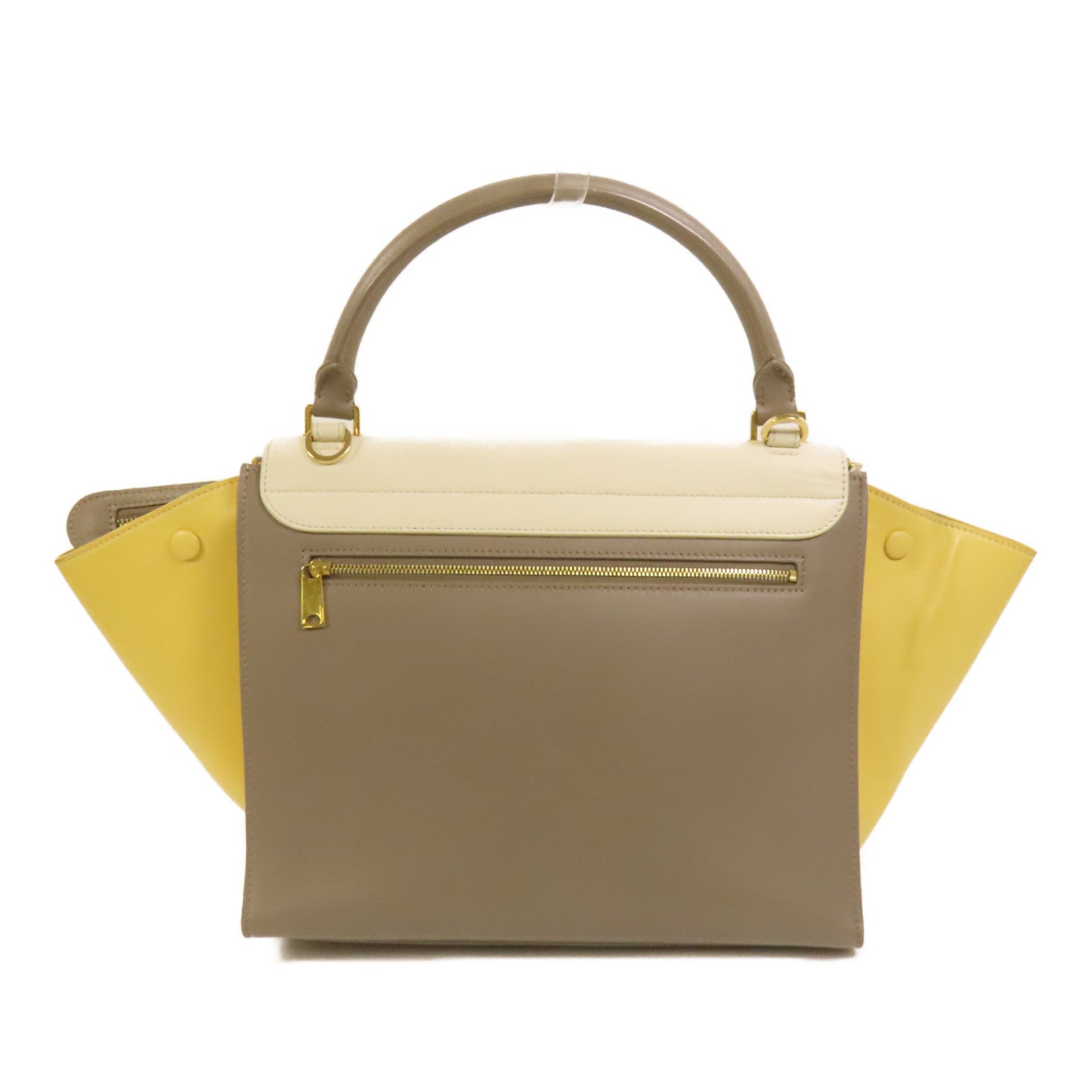 CELINE 牛皮皮革Trapeze金扣手挽肩背兩用袋