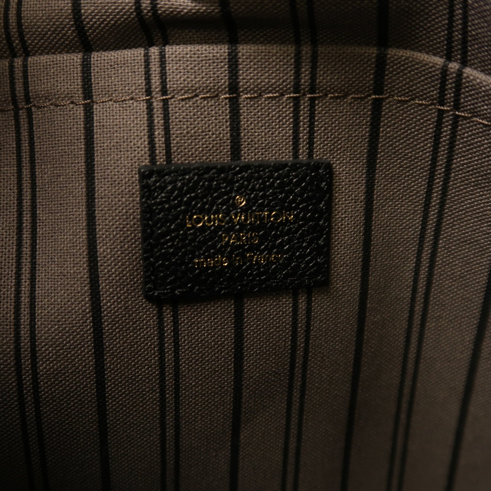LOUIS VUITTON Monogram Empreinte Mazarine MM金扣手挽肩背兩用袋黑色
