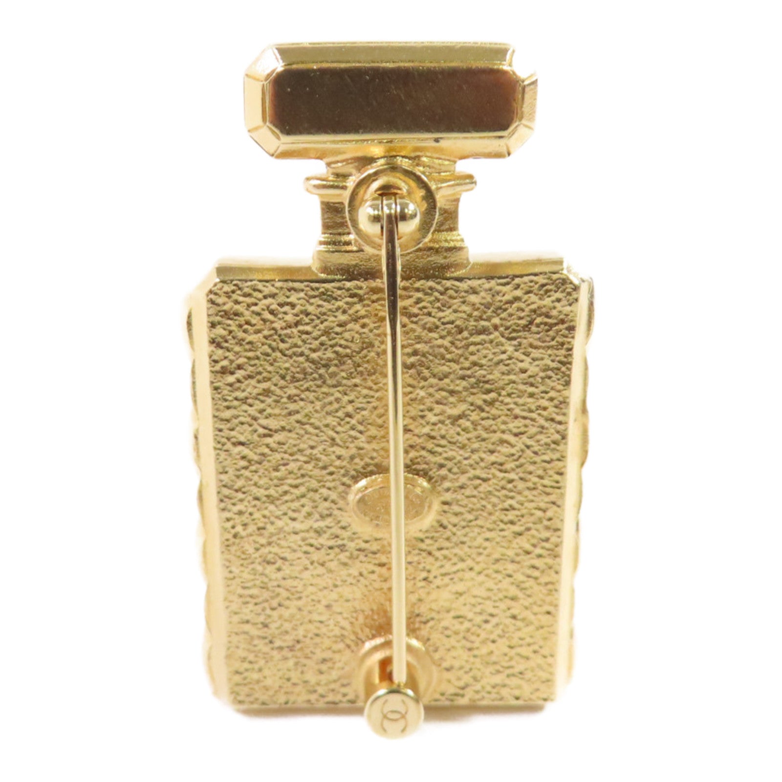 CHANEL 金屬/仿珍珠Coco Chanel Brooch金扣胸針金色