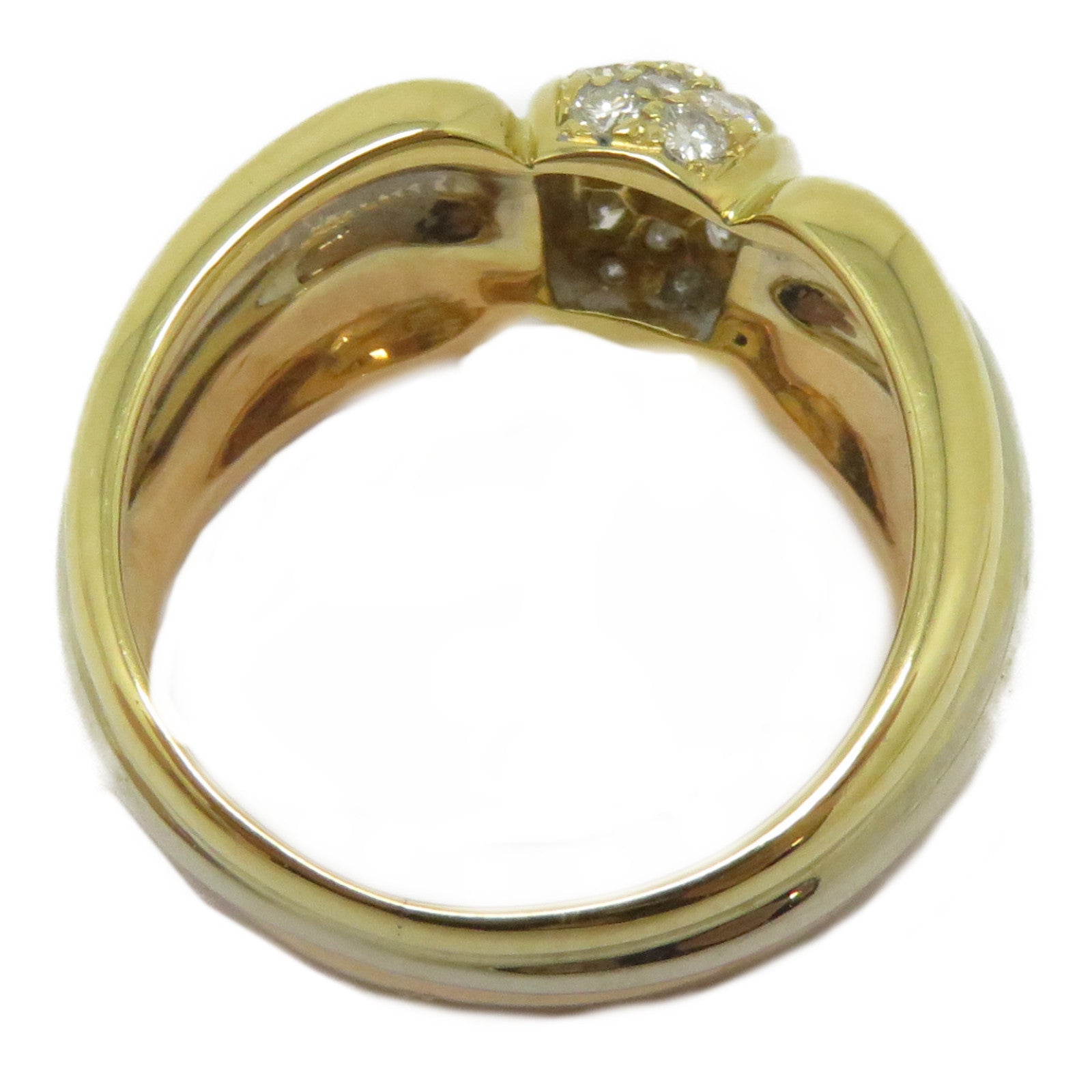 CARTIER 18K黃金/白金/玫瑰金Tri Color Ring戒指Cartier#48/US#4.75