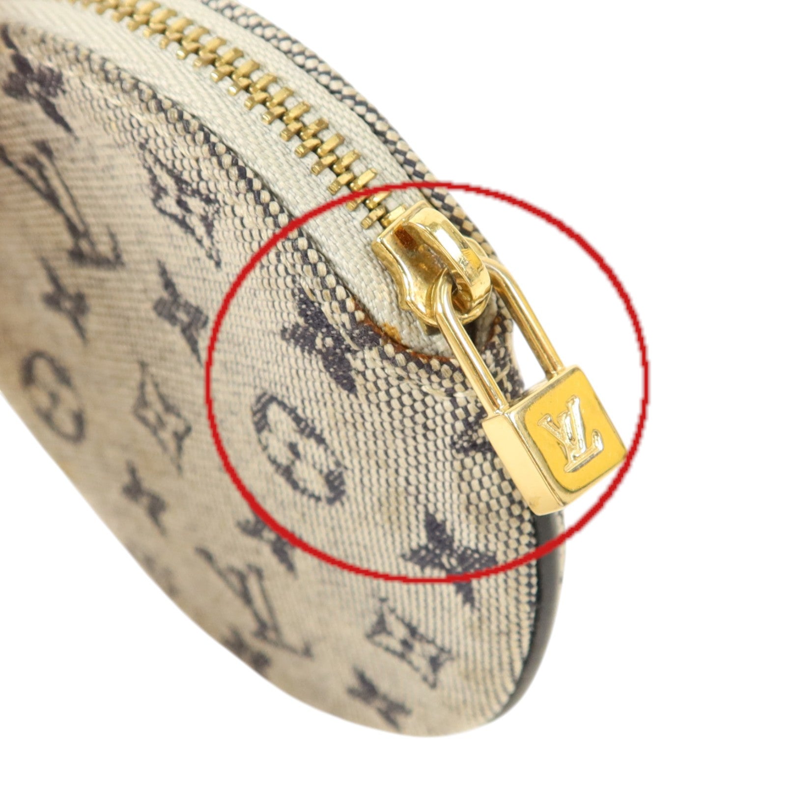 LOUIS VUITTON Monogram Mini Coin Purse金扣零錢包