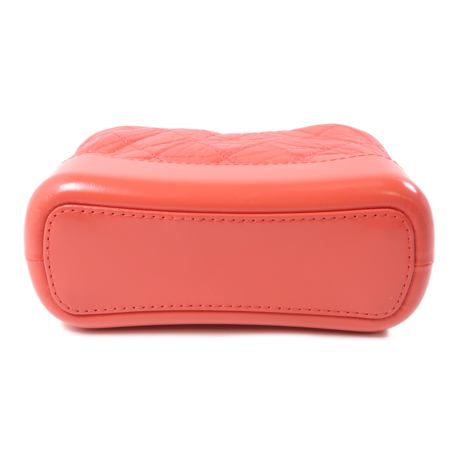 CHANEL 牛皮皮革Gabrielle Small肩背袋橙色