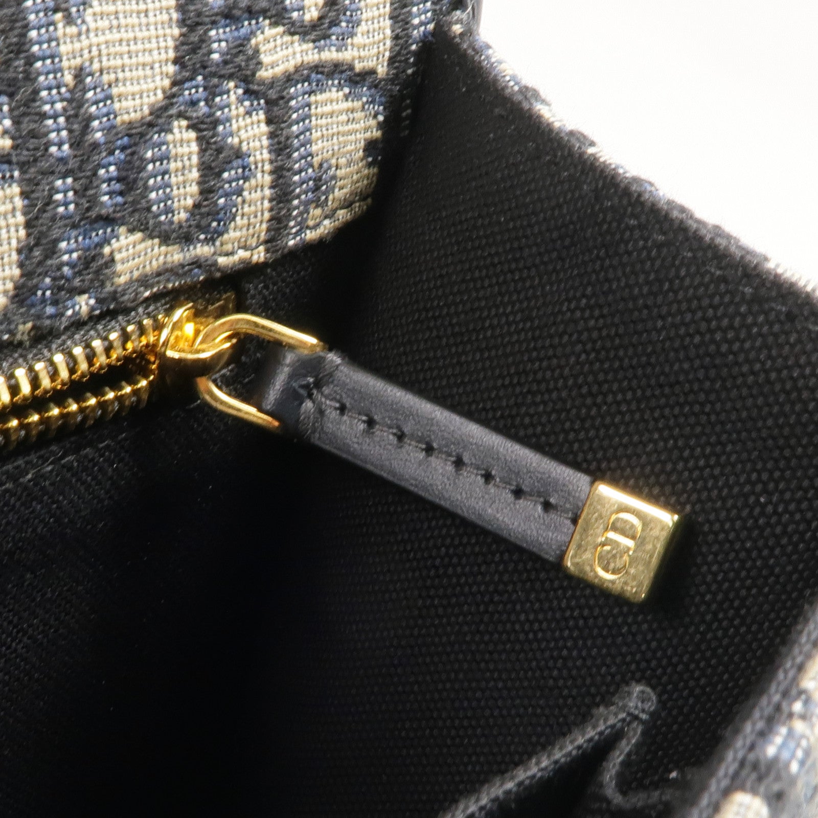 Dior 帆布Oblique 30 Montaigne金扣肩背袋