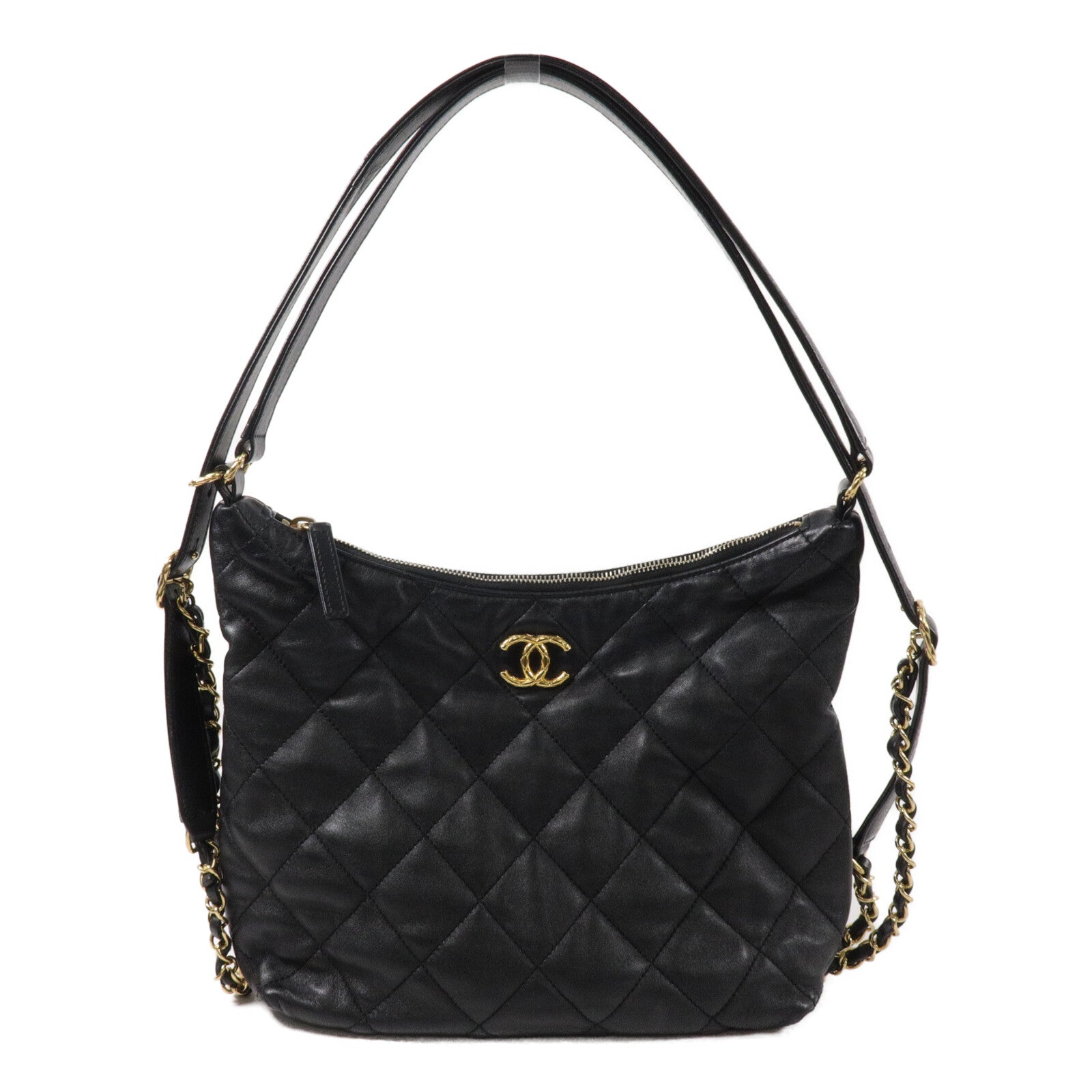 CHANEL 羊皮皮革Maxi Hobo肩背袋