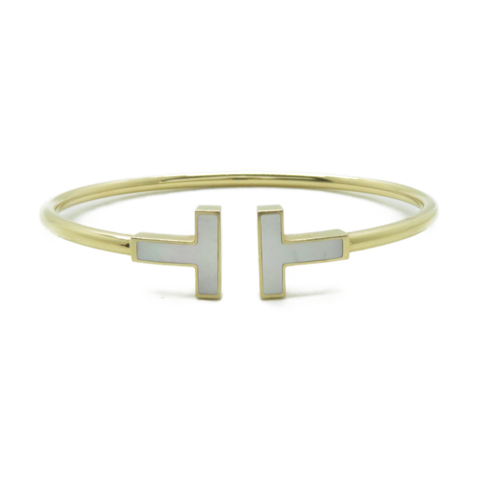 TIFFANY＆CO 【激減優惠】18K黃金/珍珠母貝T Wire Bracelet手鐲