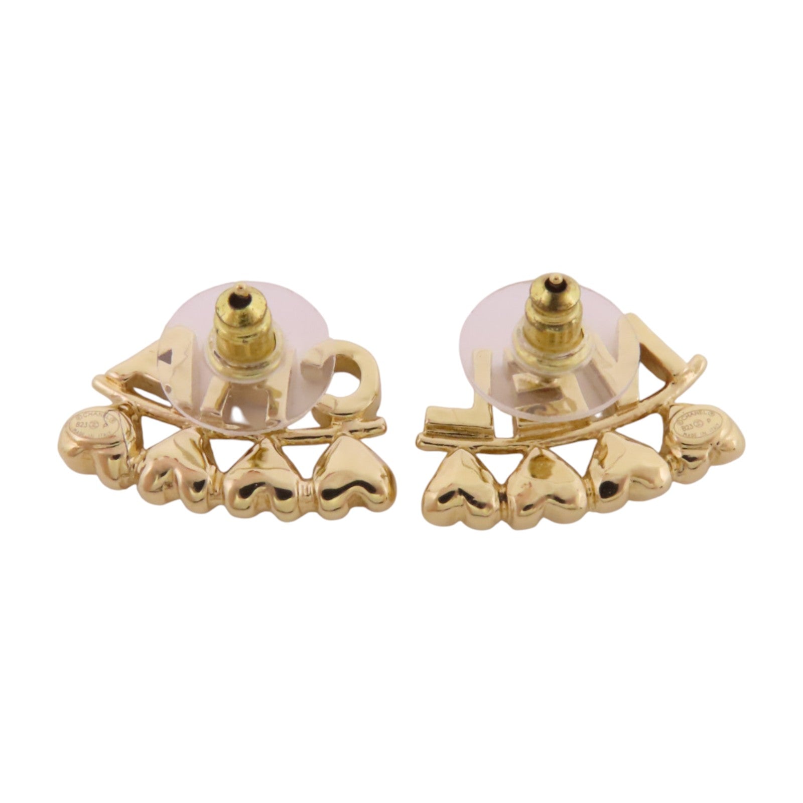 CHANEL 金屬/水鑽Chanel Earrings金扣耳環