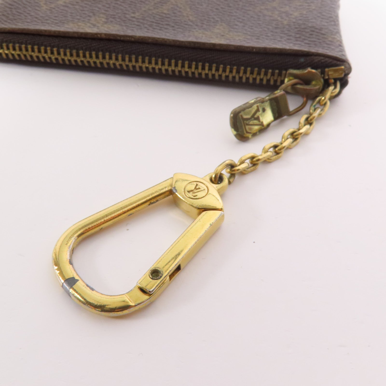 LOUIS VUITTON Monogram Key Pouch金扣鎖匙包
