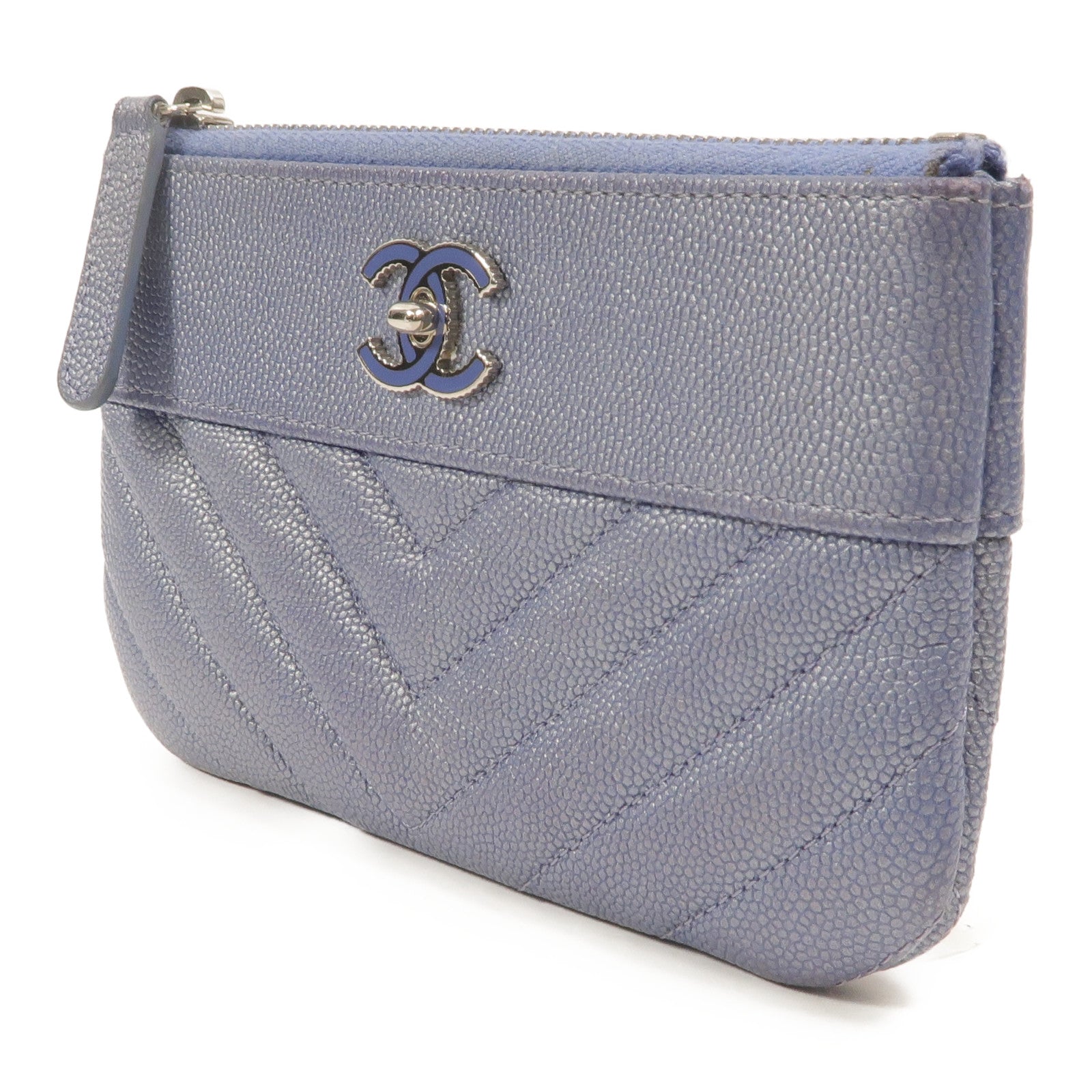 CHANEL 牛皮皮革Mini O Case Pouch零錢包