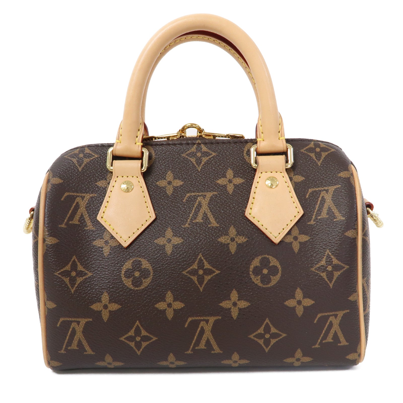 LOUIS VUITTON Monogram Speedy Bandouliere 20金扣手挽肩背兩用袋啡色