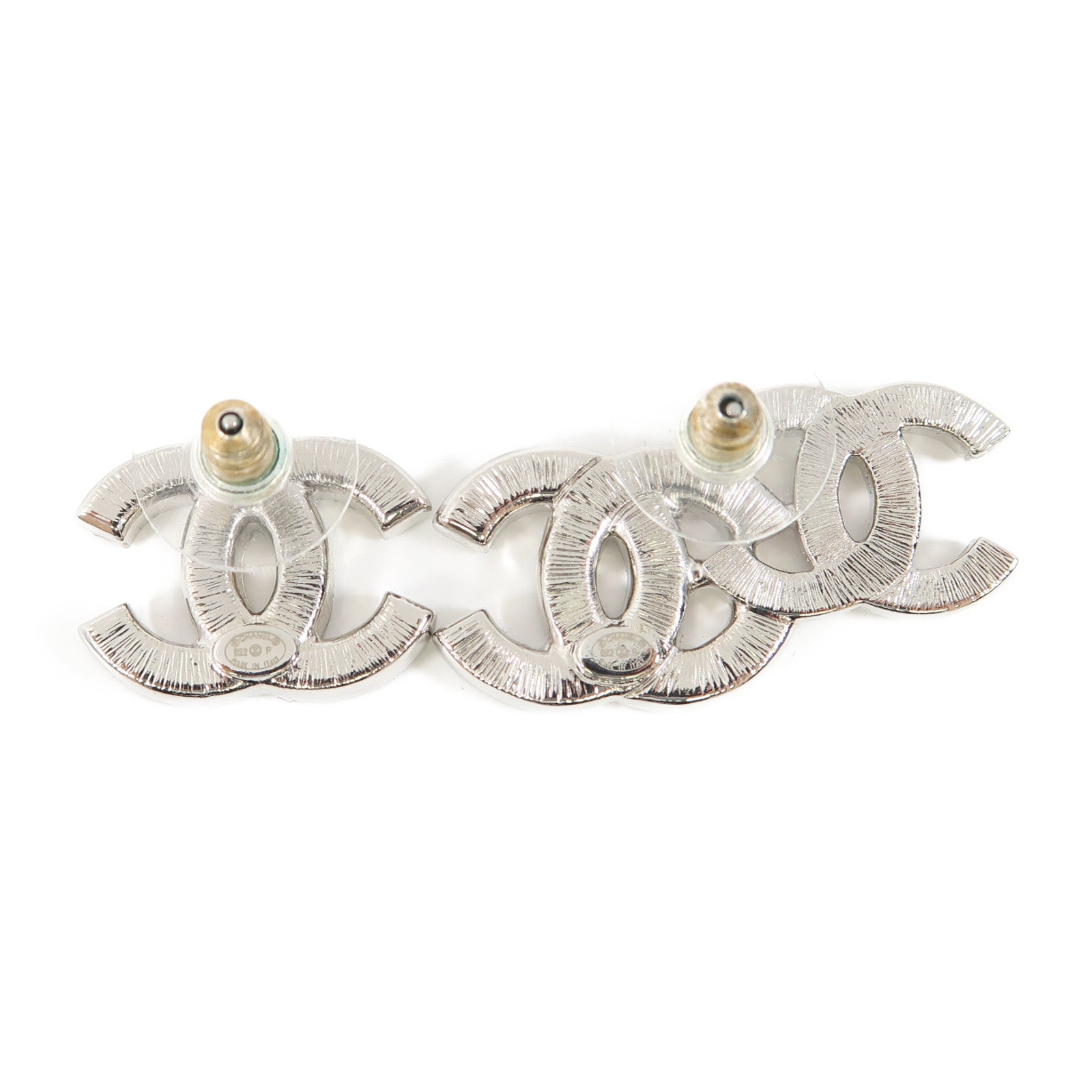 CHANEL 金屬Earrings耳環銀色