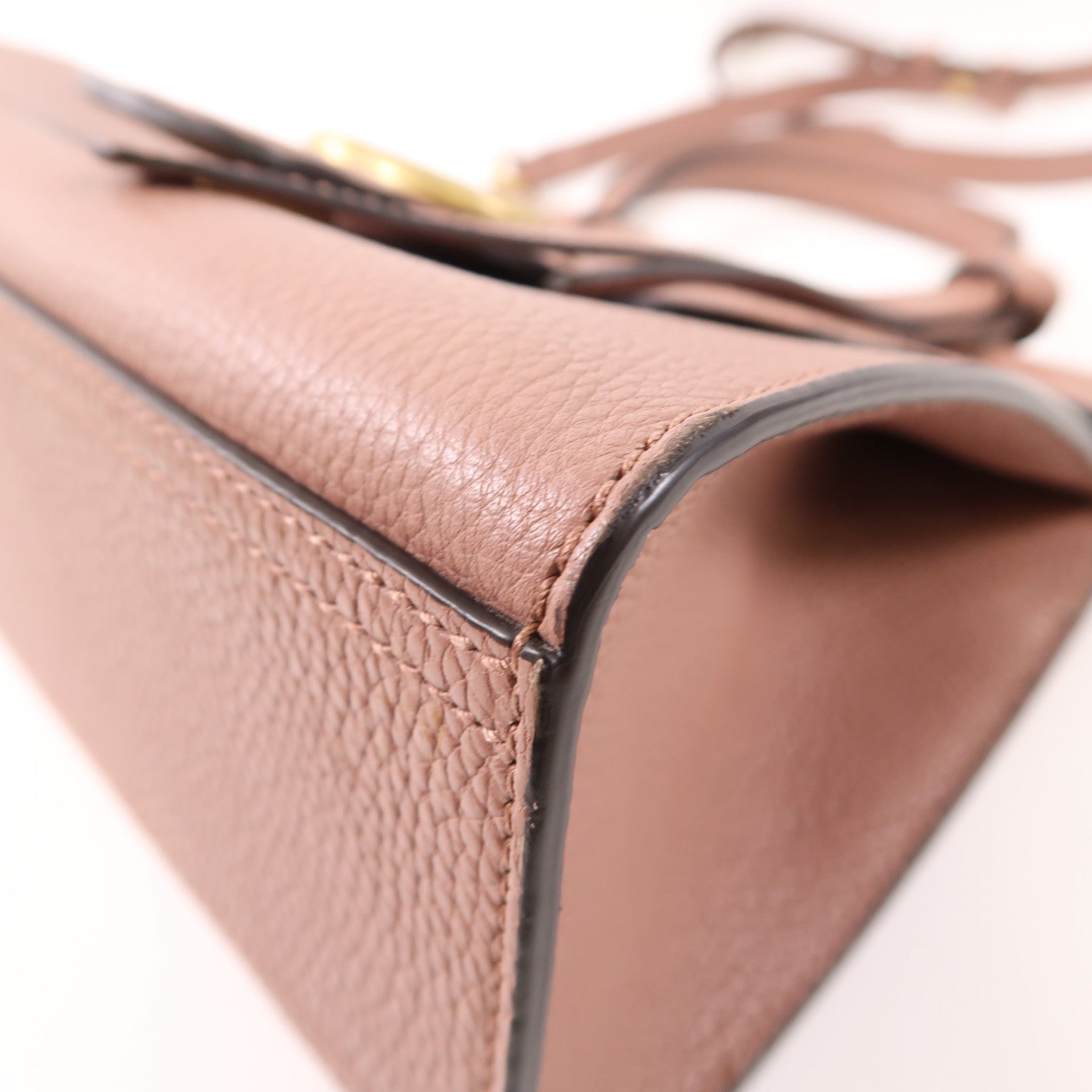 GUCCI GG GHW 2 Way Shoulder Hand Bag Calfskin Leather 442622 Pink