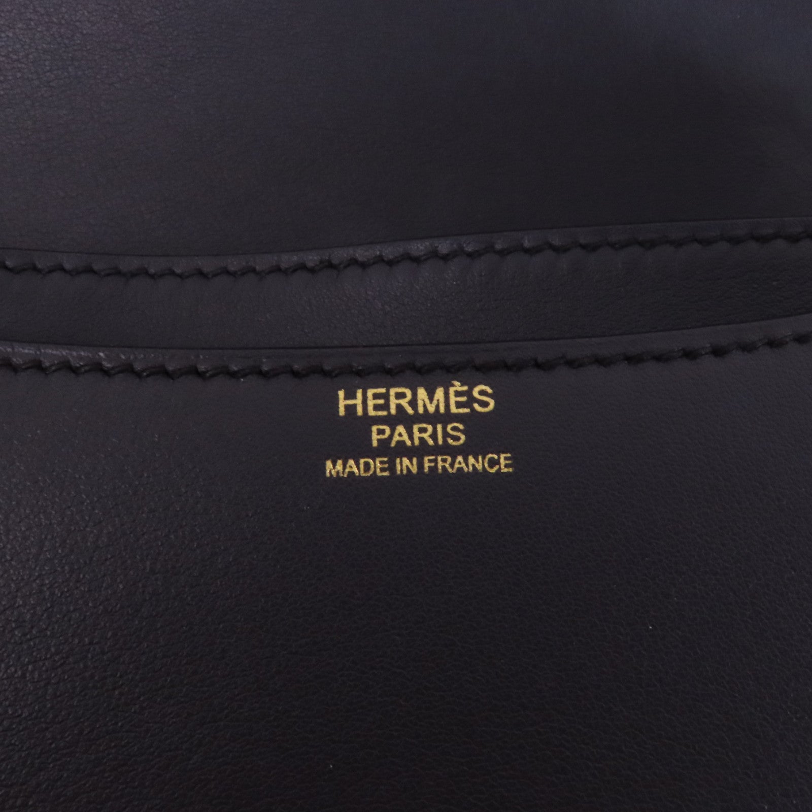 HERMES Evercolor皮革Constance 24金扣肩背袋