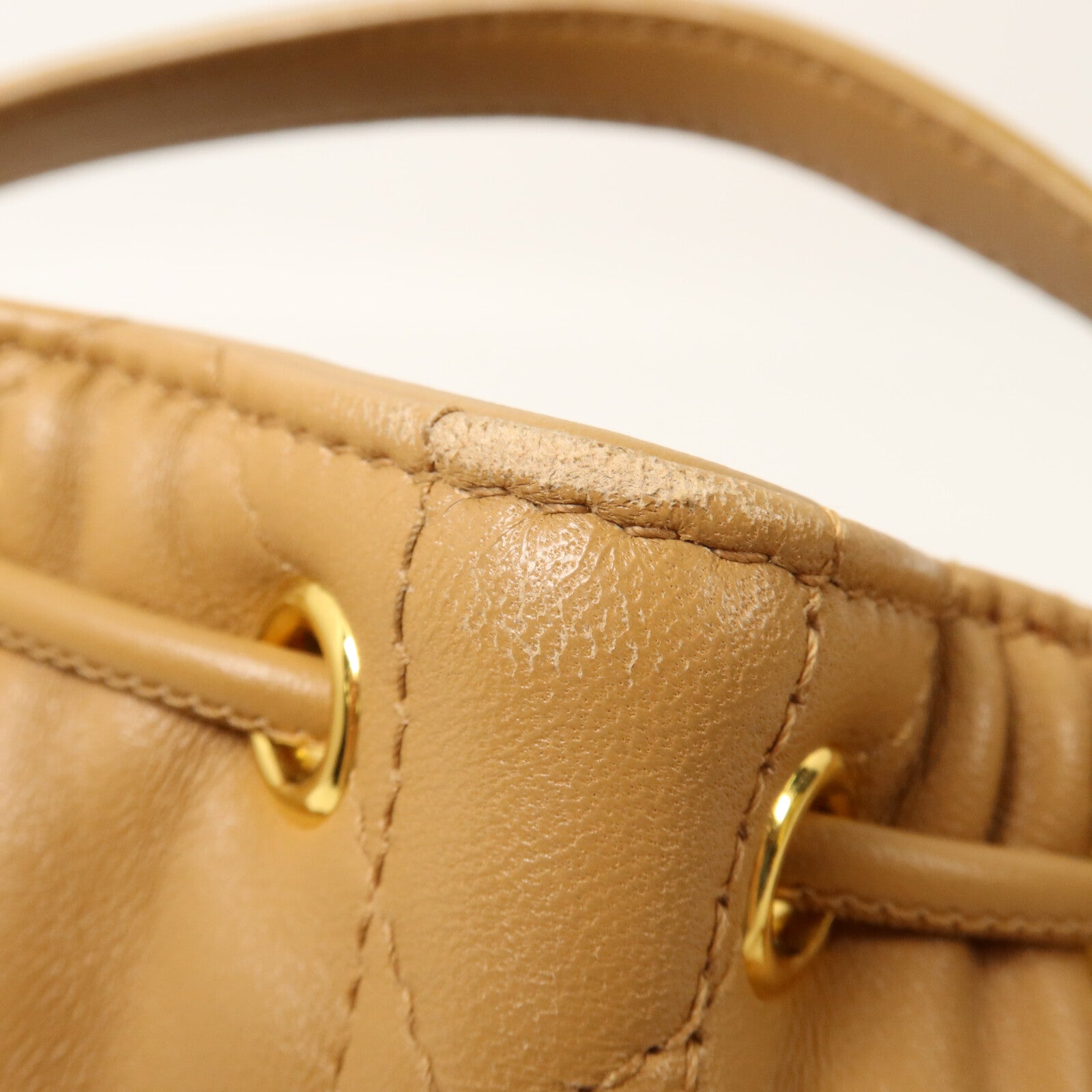Dior 牛皮皮革Nano Caro Bucket Bag手挽肩背兩用袋