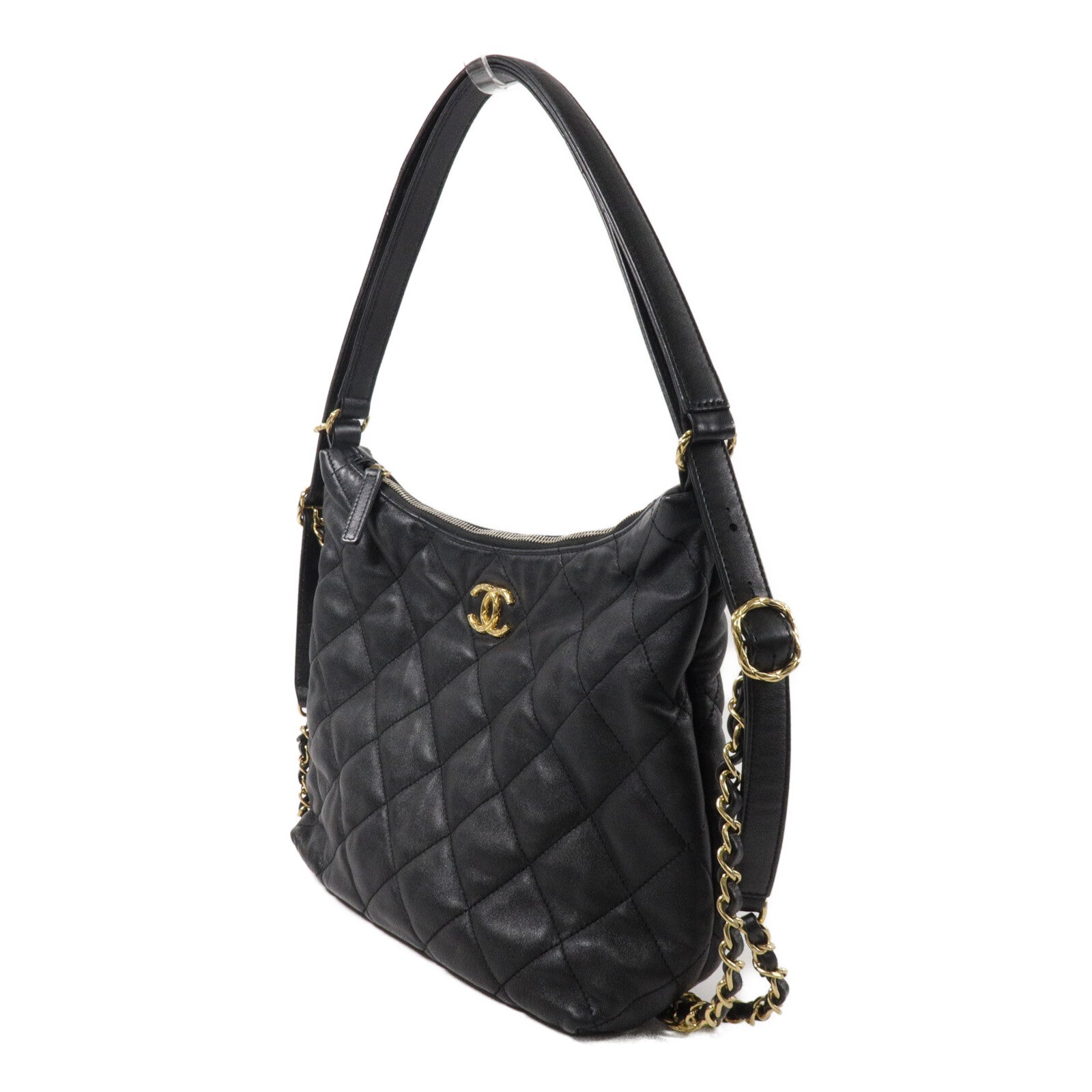 CHANEL 羊皮皮革Maxi Hobo肩背袋