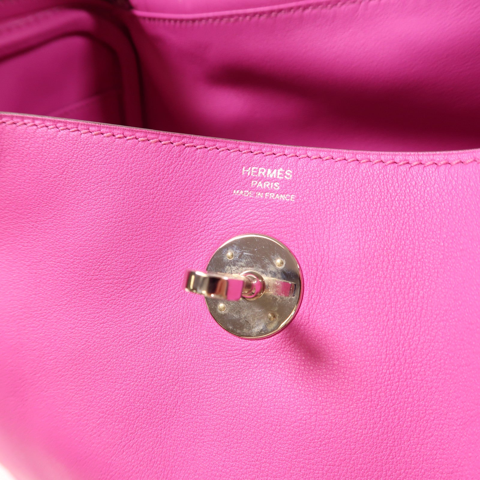 HERMES Swift皮革Lindy 26銀扣手挽肩背兩用袋