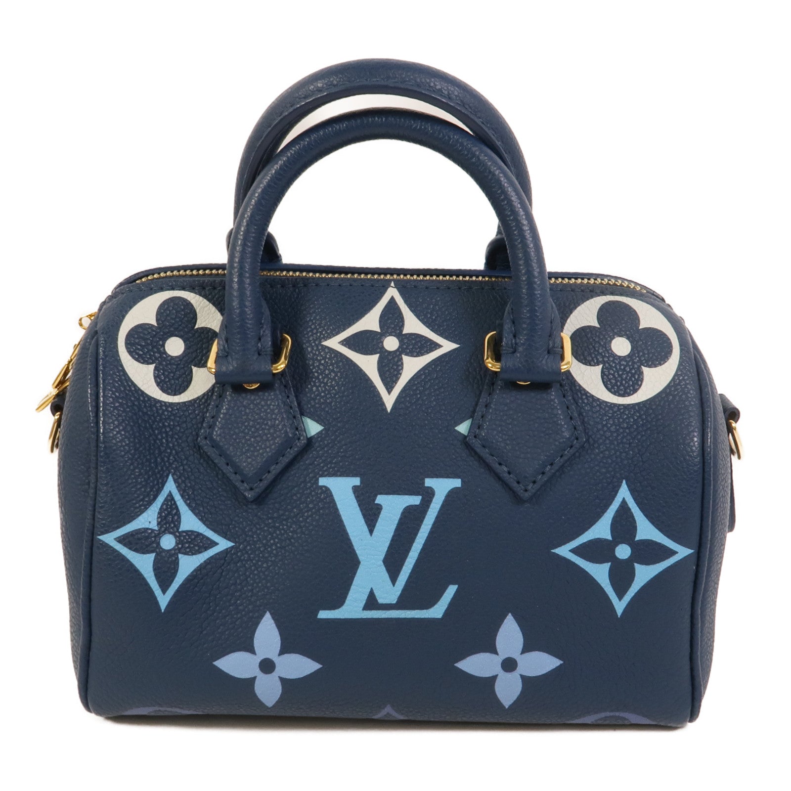 LOUIS VUITTON Monogram Empreinte Speedy Bandouliere 20手挽肩背兩用袋
