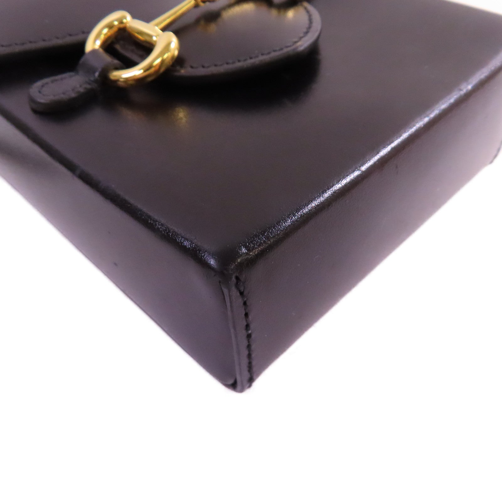 GUCCI 【激減優惠】牛皮皮革Horsebit 1955 Mini Shoulder Bag金扣肩背袋黑色