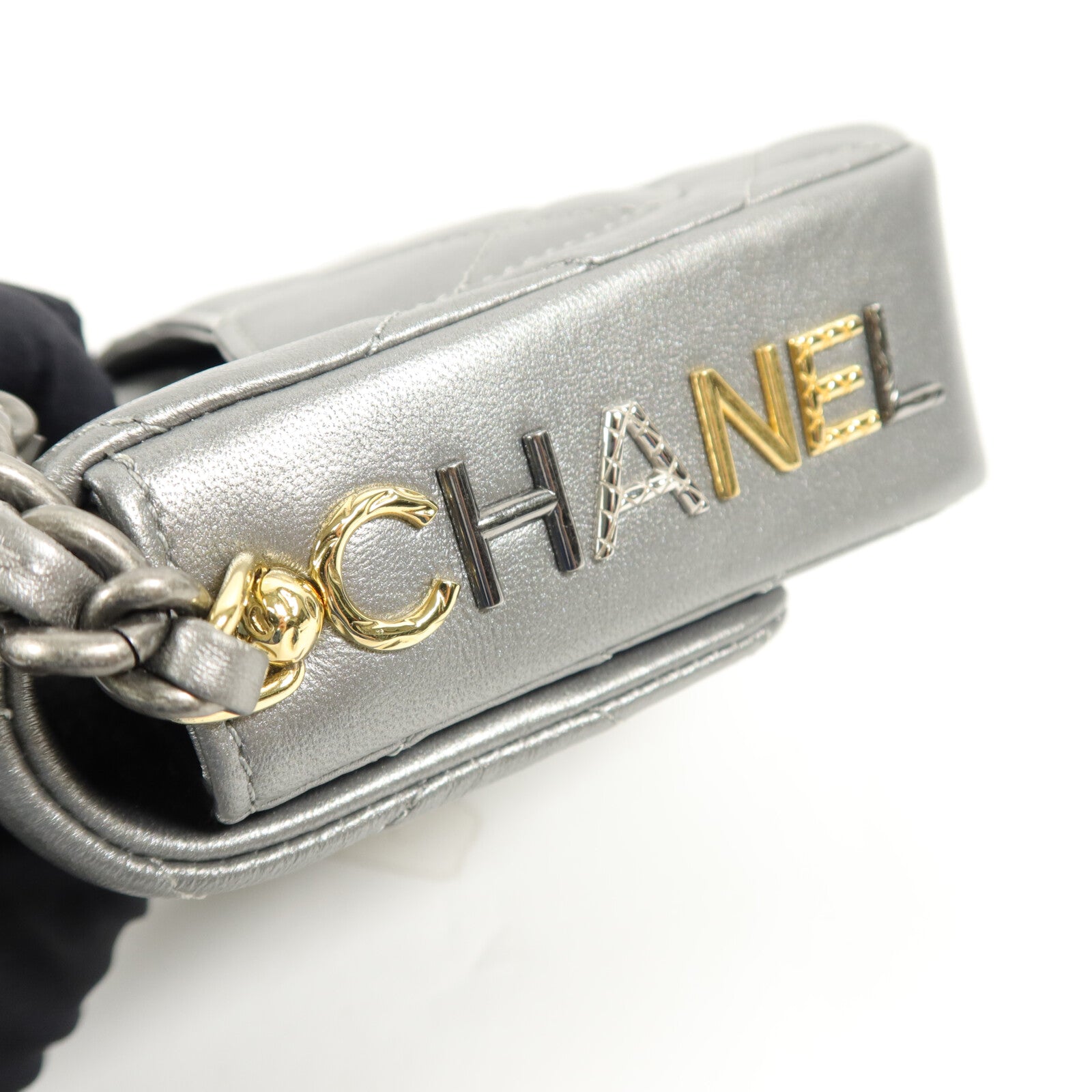 CHANEL 牛皮皮革Chain Shoulder鏈帶肩背袋