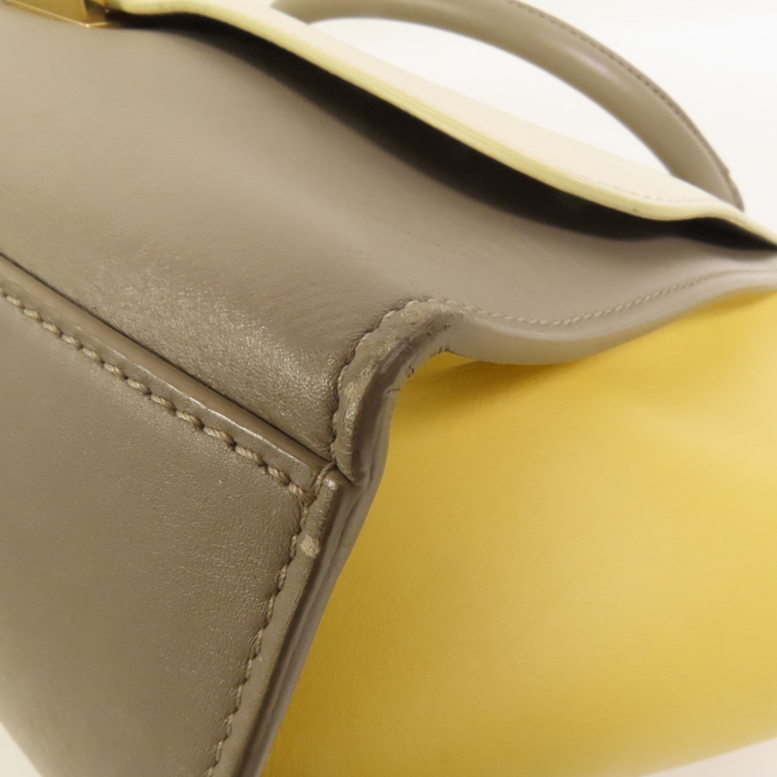 CELINE 牛皮皮革Trapeze金扣手挽肩背兩用袋