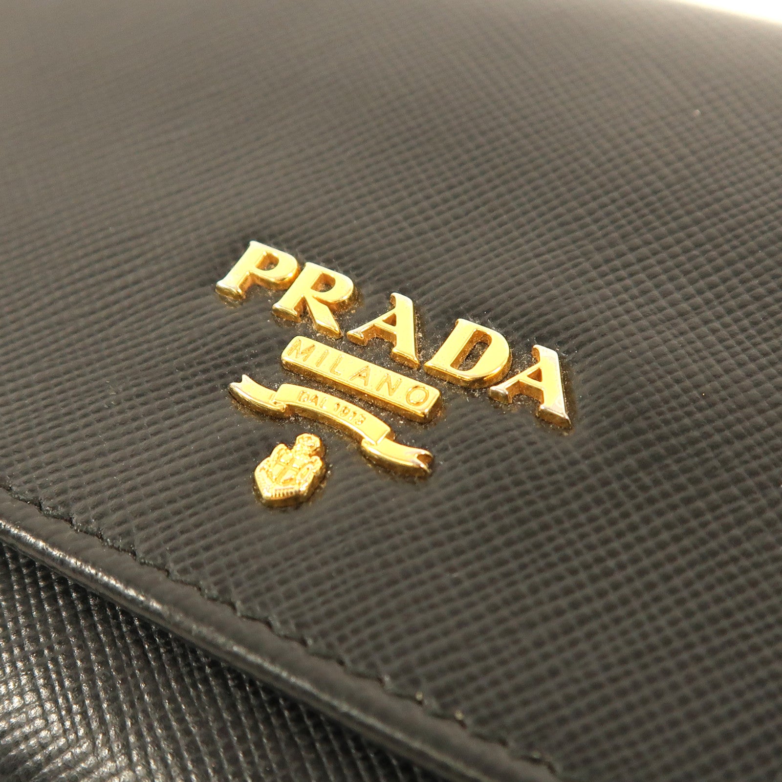 PRADA 牛皮皮革Long Wallet金扣長錢包