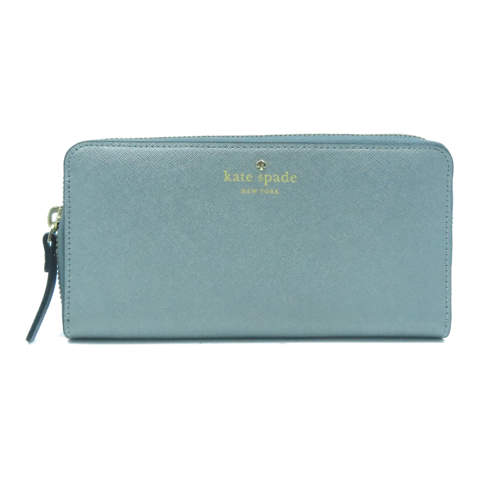 Kate Spade 【激減優惠】牛皮皮革Long Wallet金扣長錢包銀色