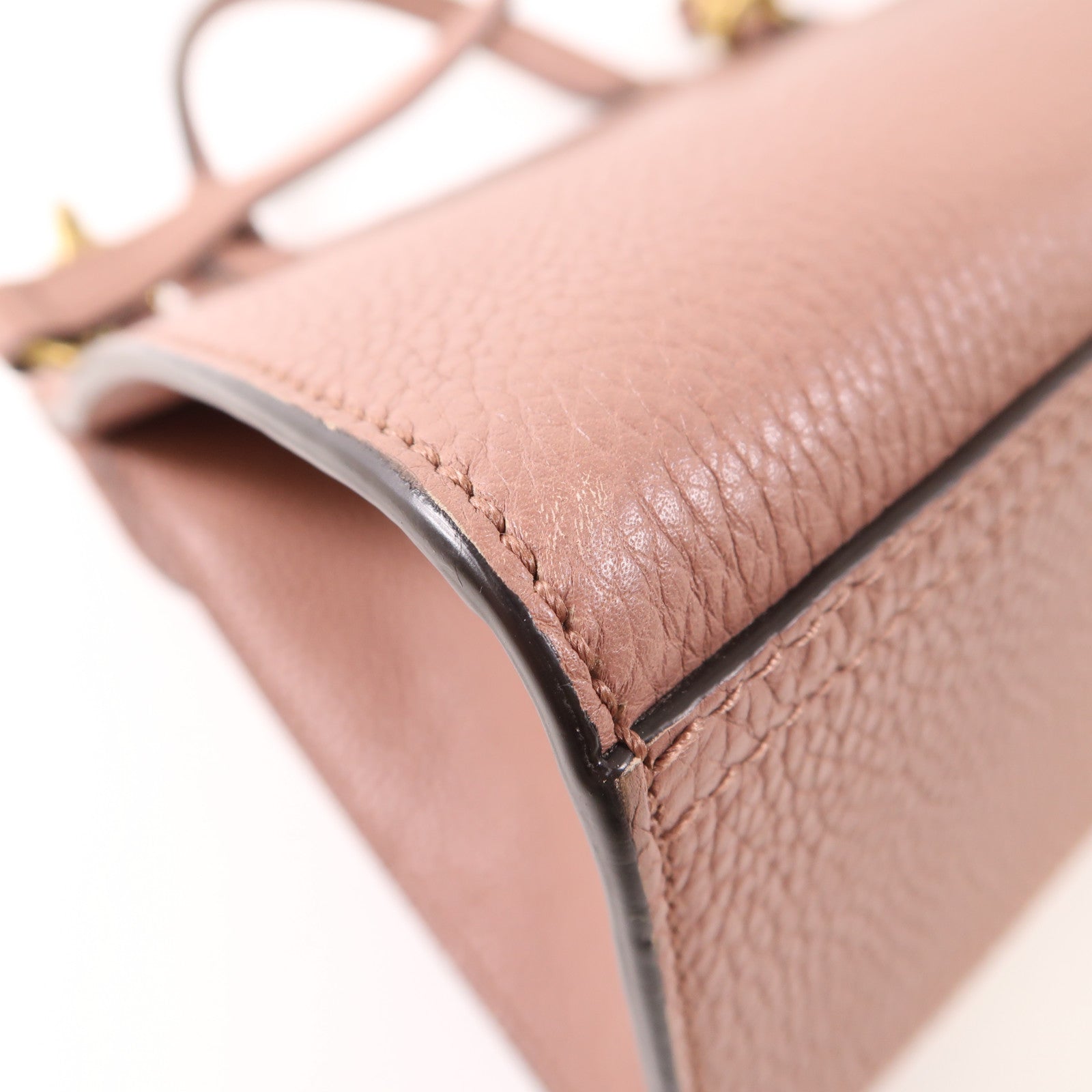 GUCCI GG GHW 2 Way Shoulder Hand Bag Calfskin Leather 442622 Pink