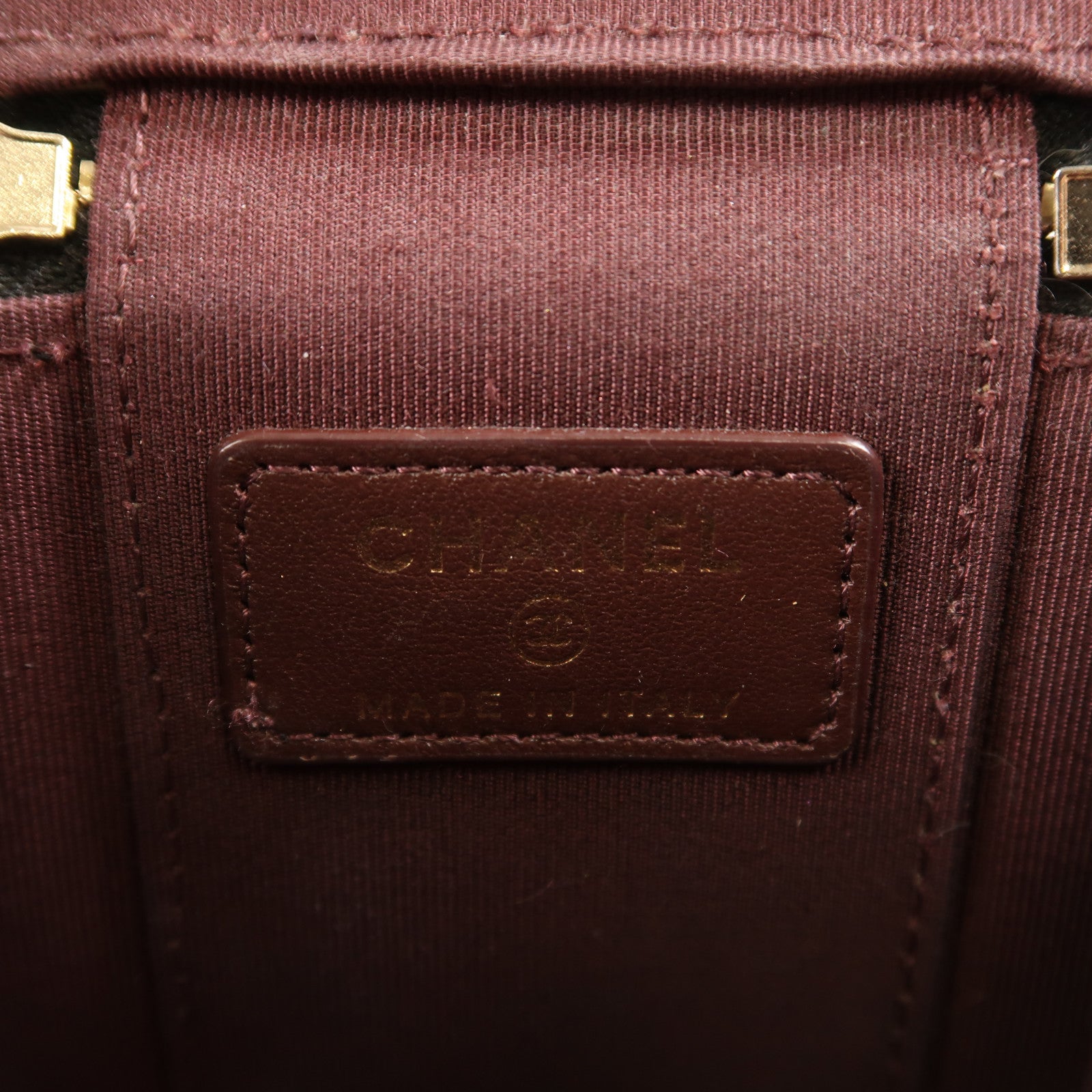 CHANEL CC GHW Mini Vanity Chain Shoulder Bag Calfskin Leather Black