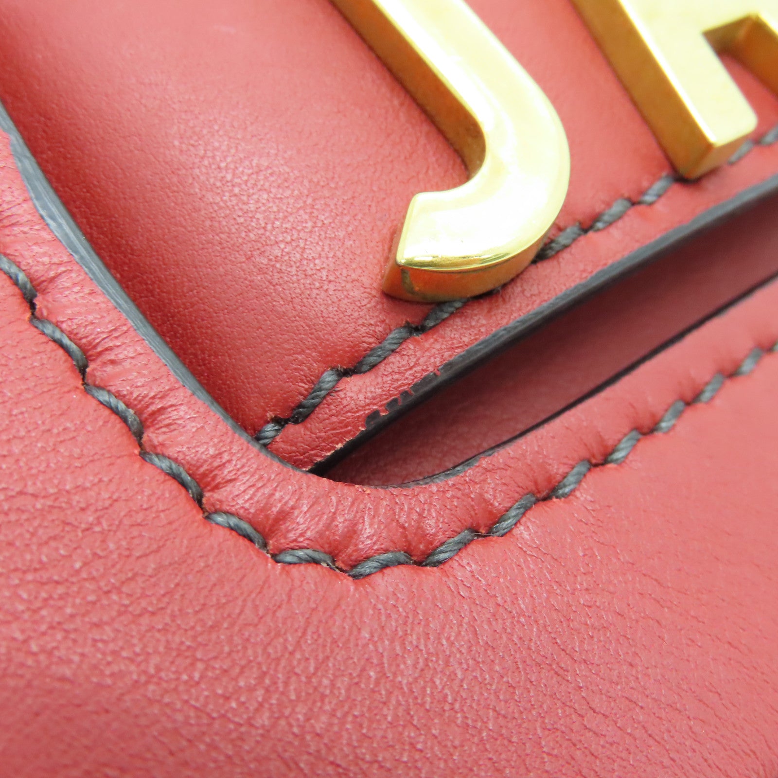Dior cowhide leather Chain Shoulder Bag gold buckle chain shoulder bag red