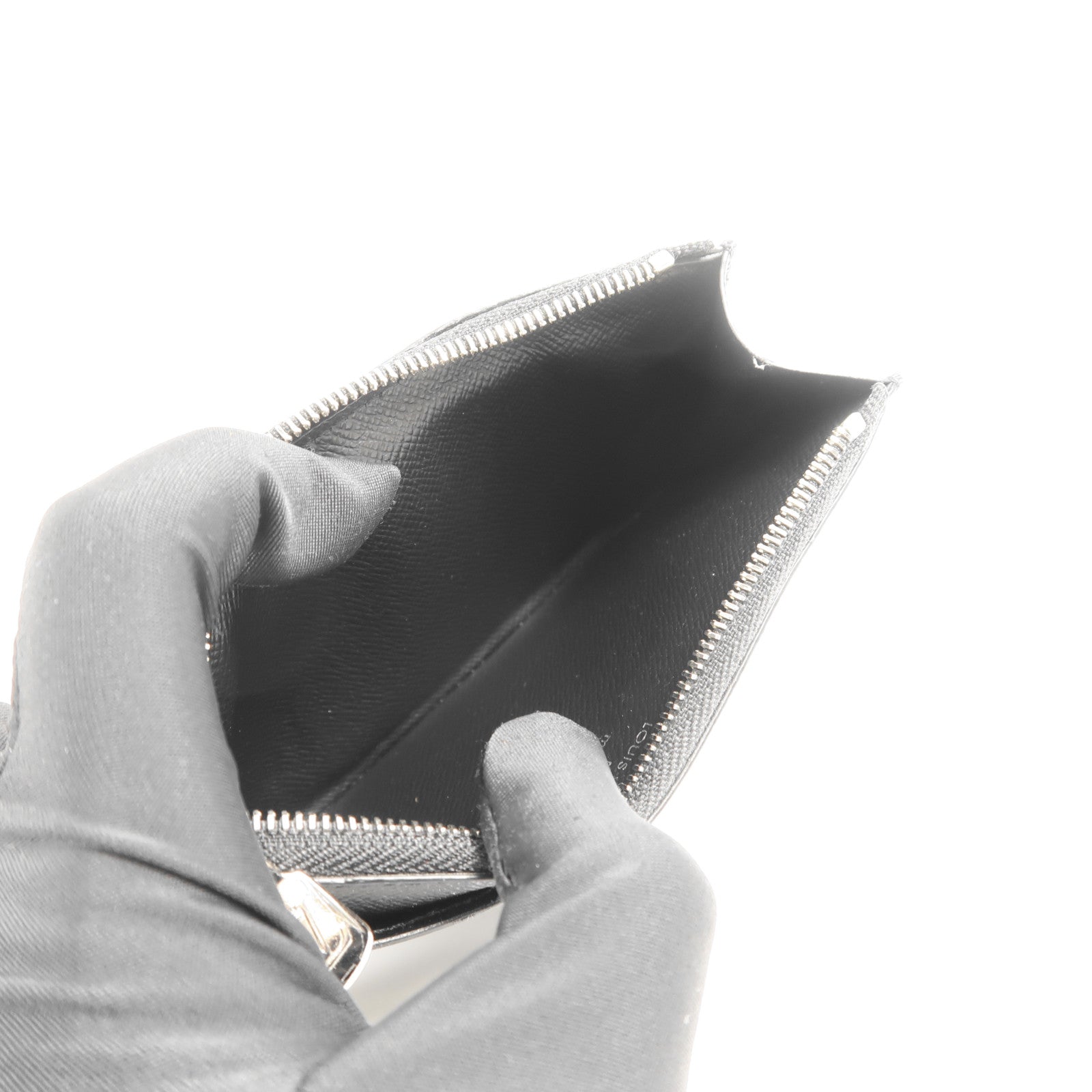 LOUIS VUITTON Damier Graphite Coin Card Holder銀扣零錢包