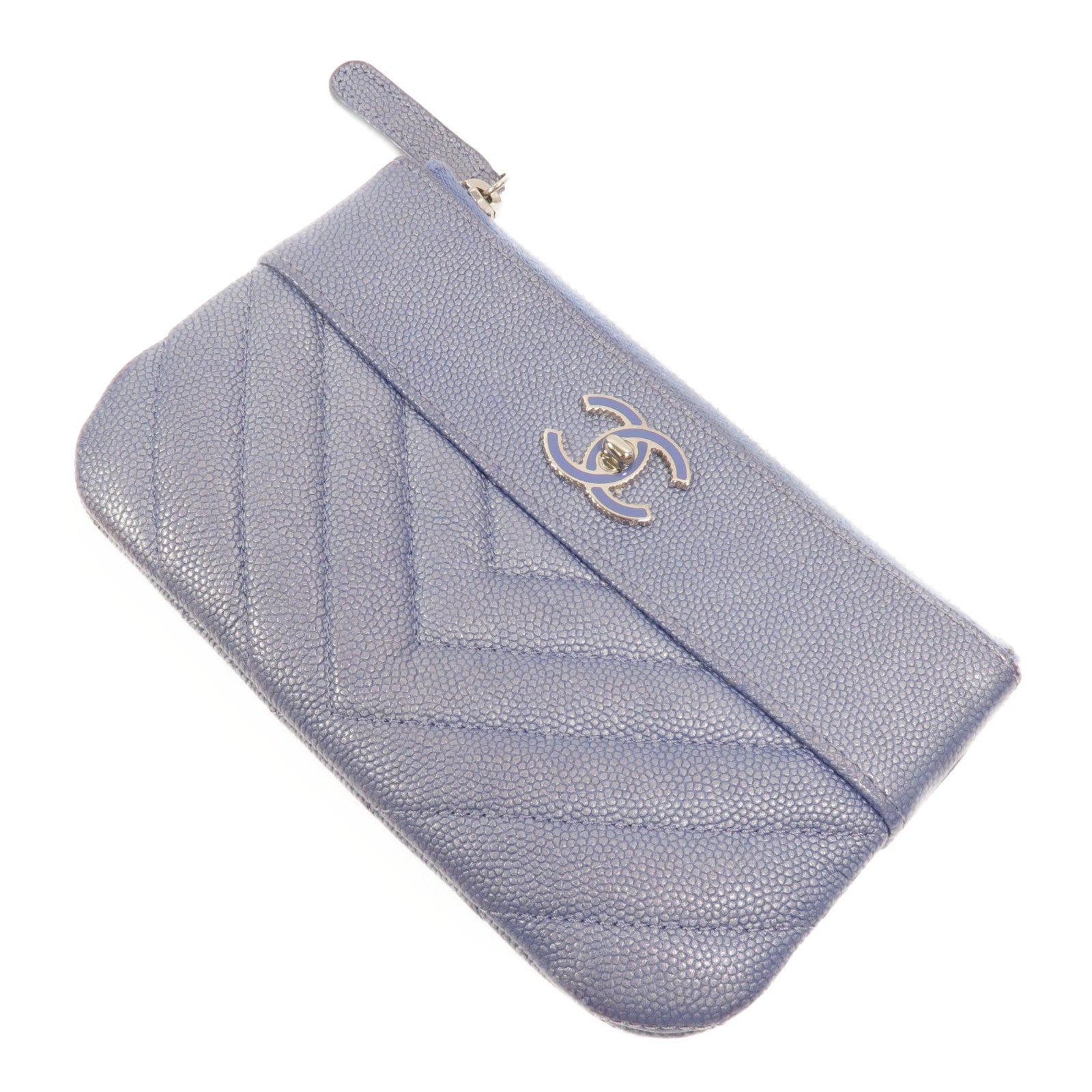 CHANEL 牛皮皮革Mini O Case Pouch零錢包