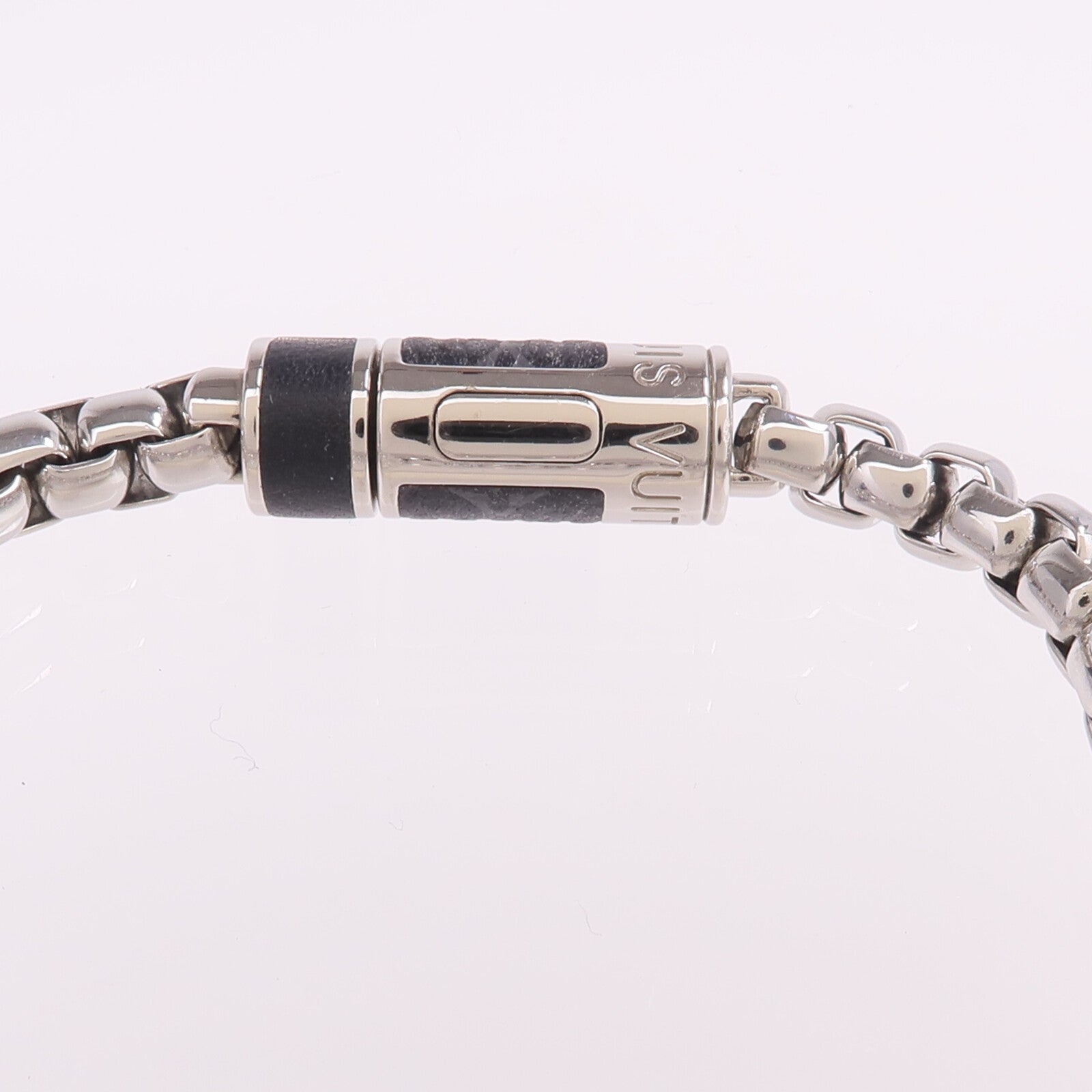 LOUIS VUITTON Monogram Eclipse/金屬Monogram Chain Bracelet