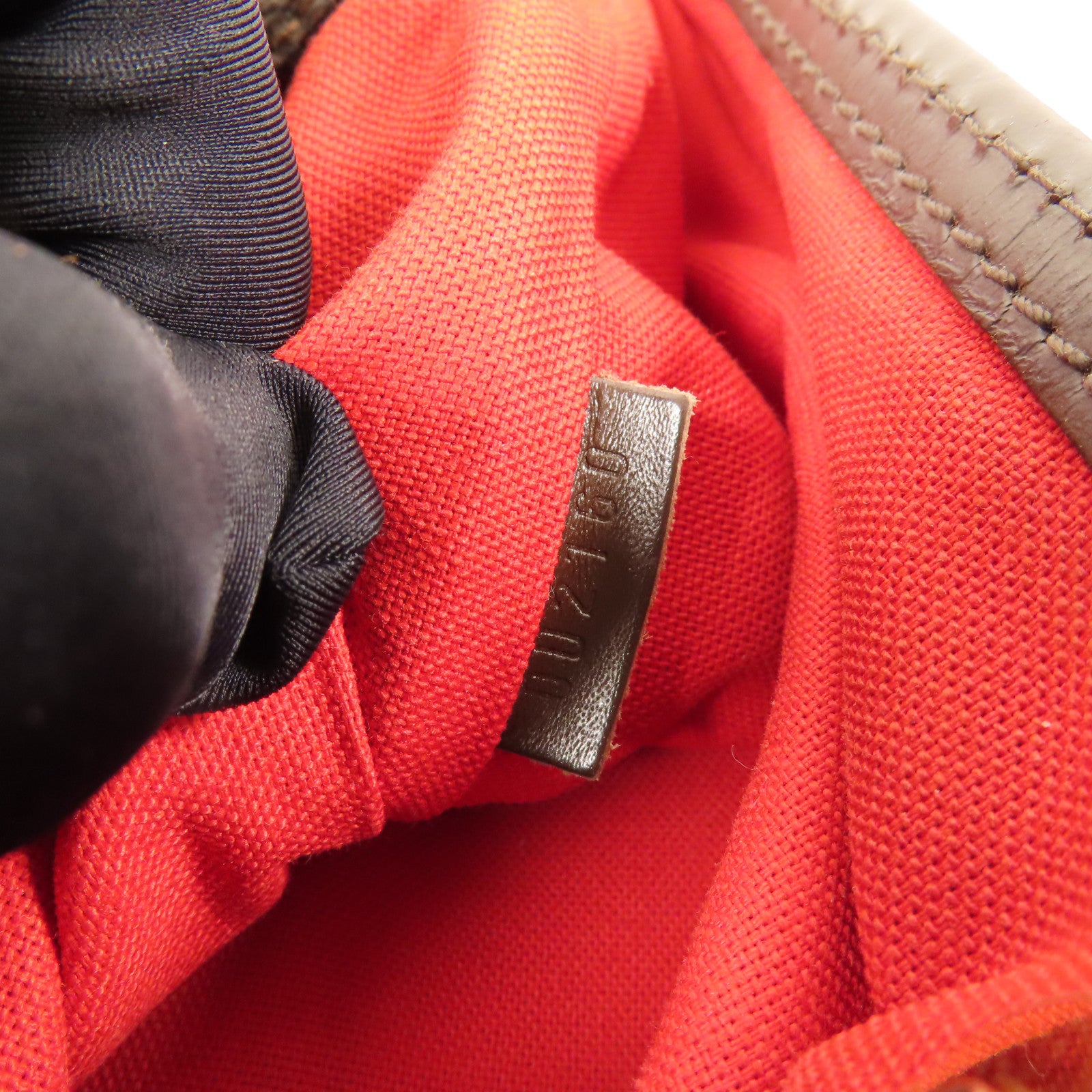 LOUIS VUITTON Damier Bloomsbury PM金扣肩背袋棕色