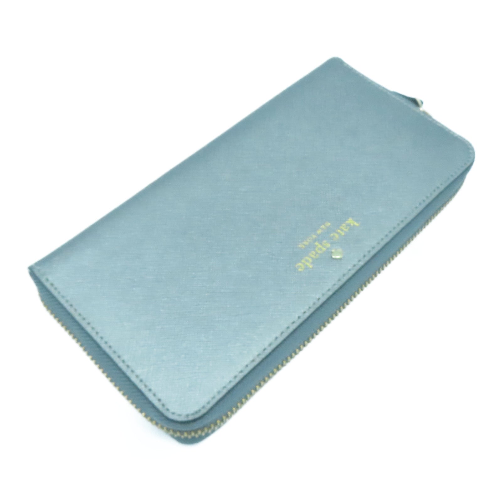 Kate Spade 【激減優惠】牛皮皮革Long Wallet金扣長錢包銀色