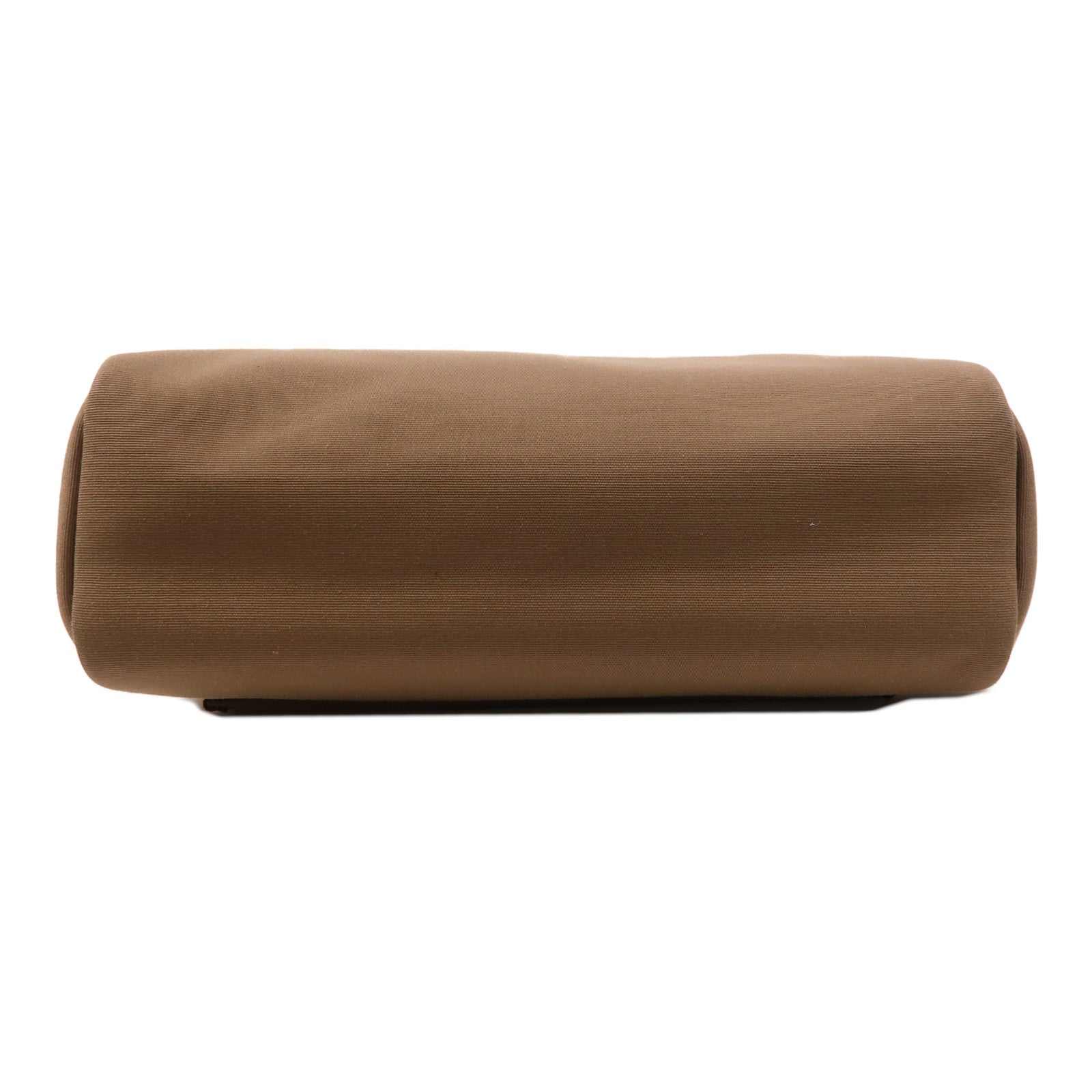 HERMES 帆布Herbag PM銀扣手挽肩背兩用袋Etoupe/Ebene