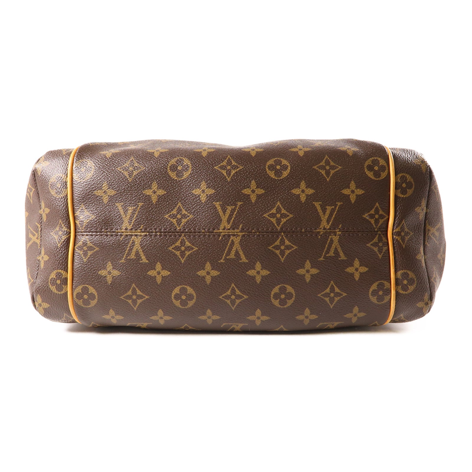 LOUIS VUITTON Monogram Totally MM金扣肩背袋/手挽袋棕色