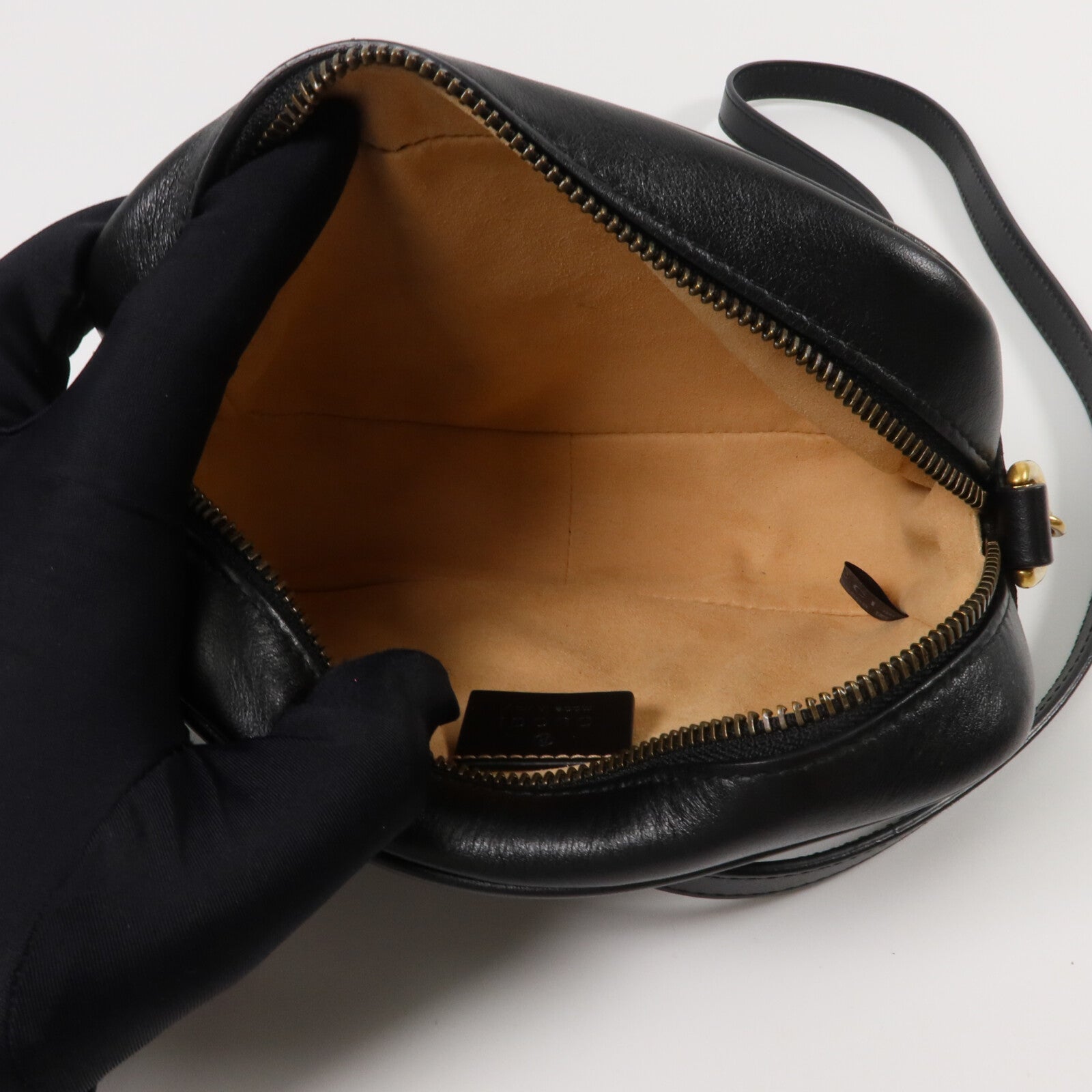 GUCCI 牛皮皮革GG Marmont Mini鏈帶肩背袋
