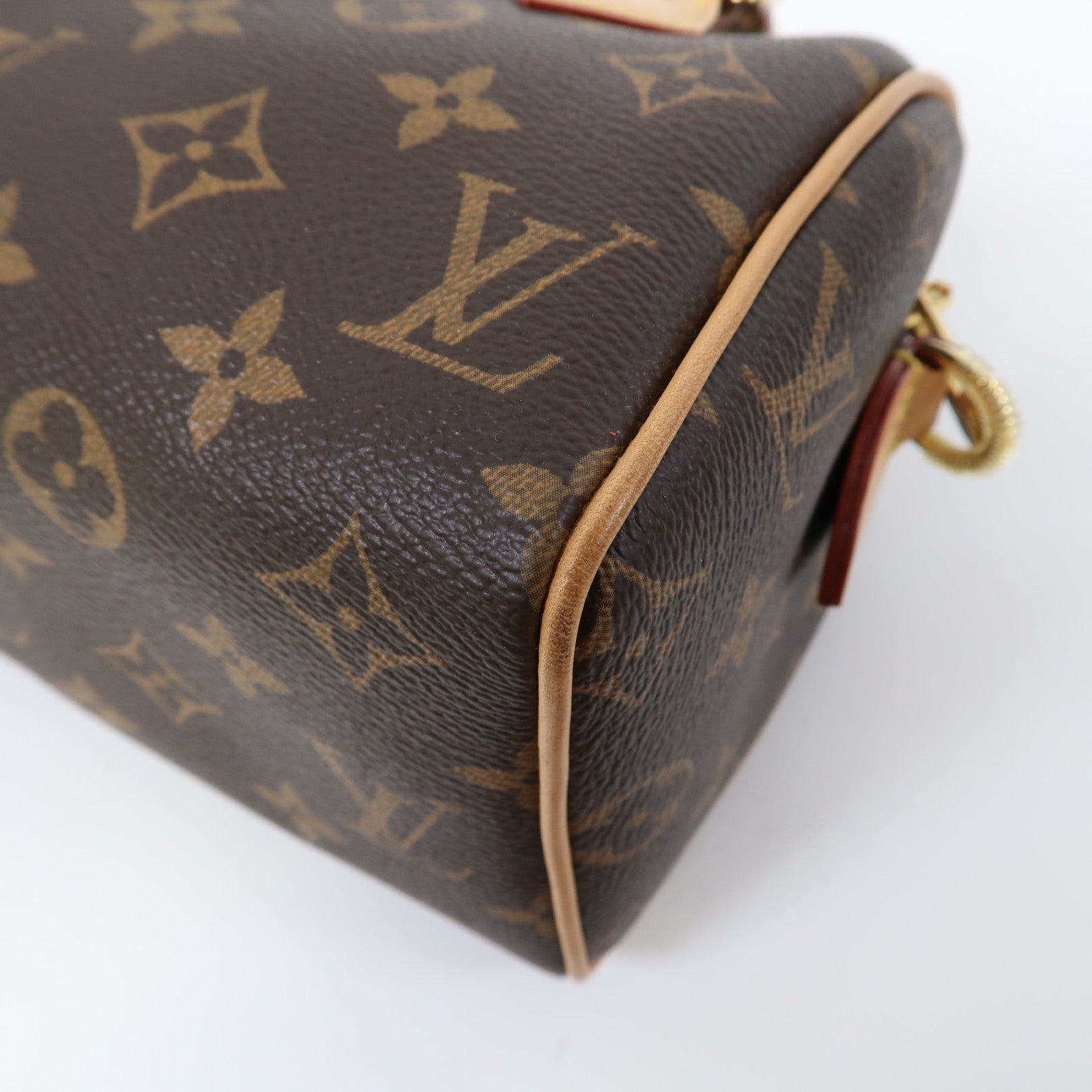 LOUIS VUITTON Monogram Speedy Bandouliere 20金扣手挽肩背兩用袋啡色