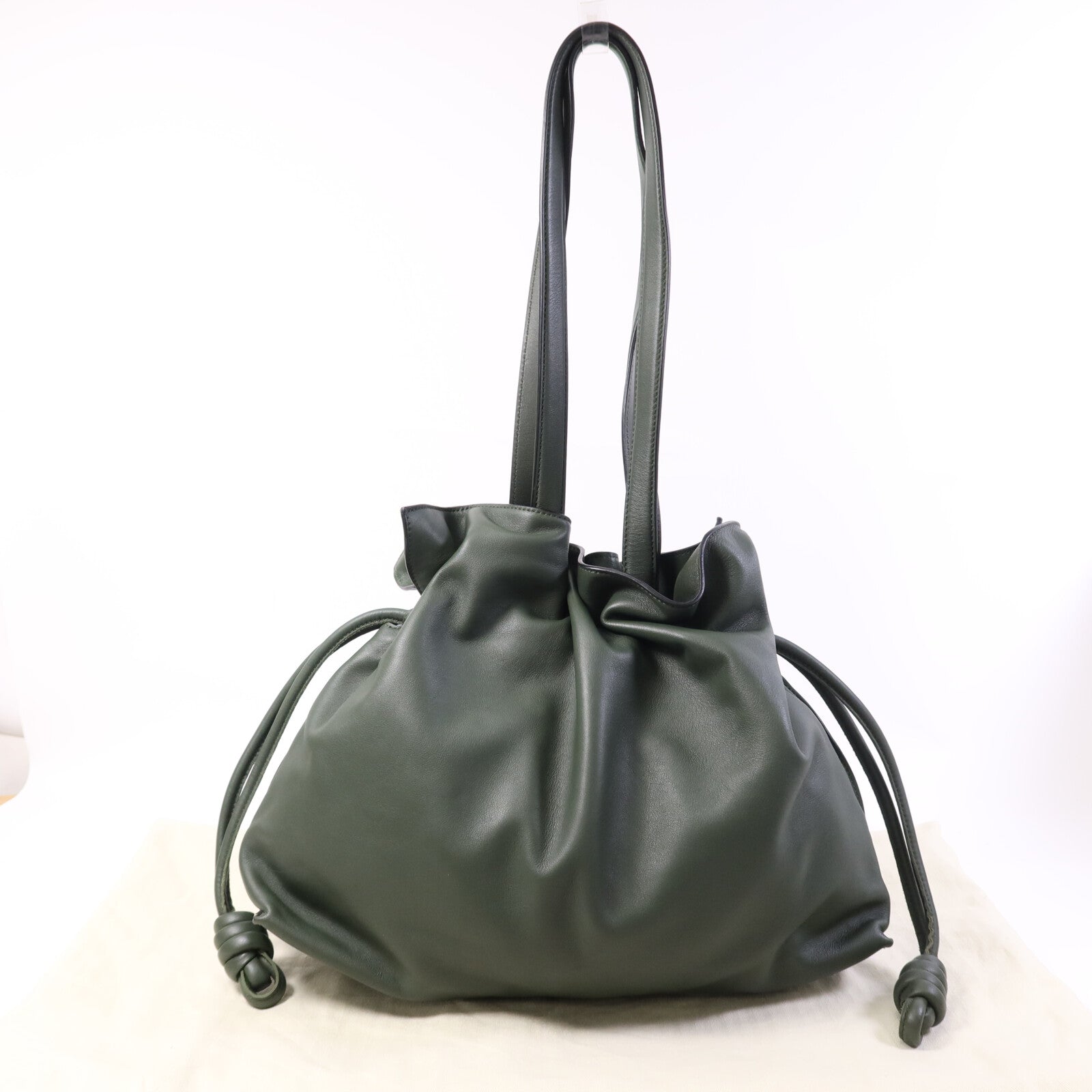 LOEWE 牛皮皮革Flamenco Large金扣肩背袋