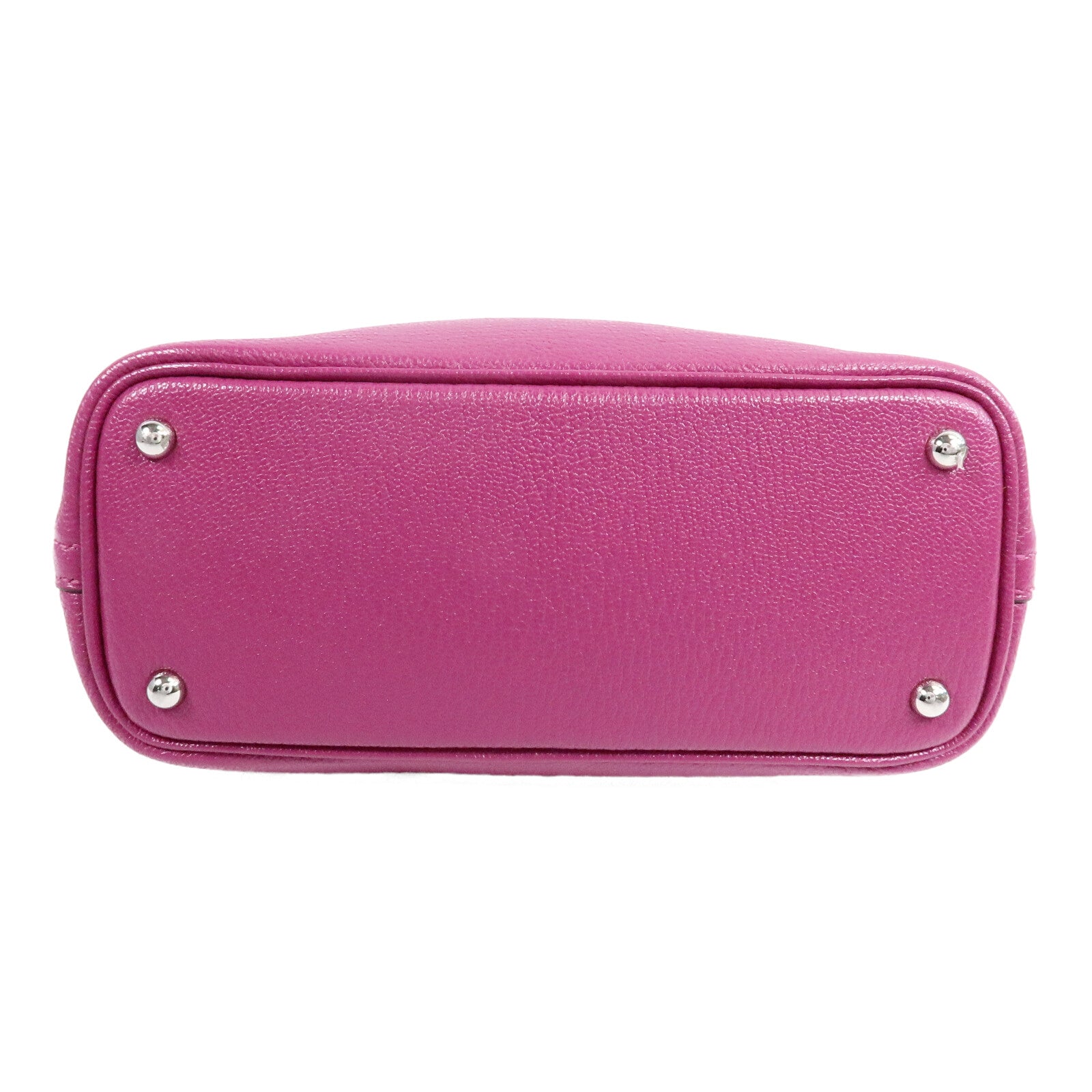 HERMES Chevre皮革Mini Bolide手挽肩背兩用袋Rose Pourpre