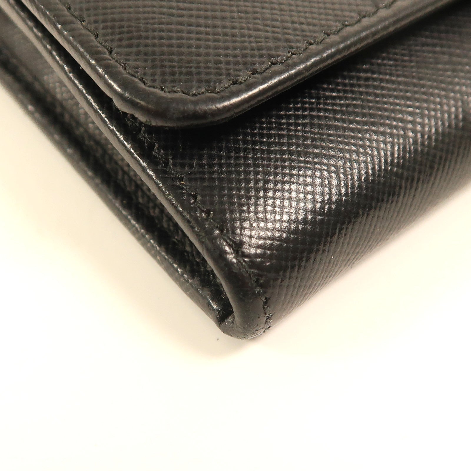 PRADA 牛皮皮革Long Wallet金扣長錢包